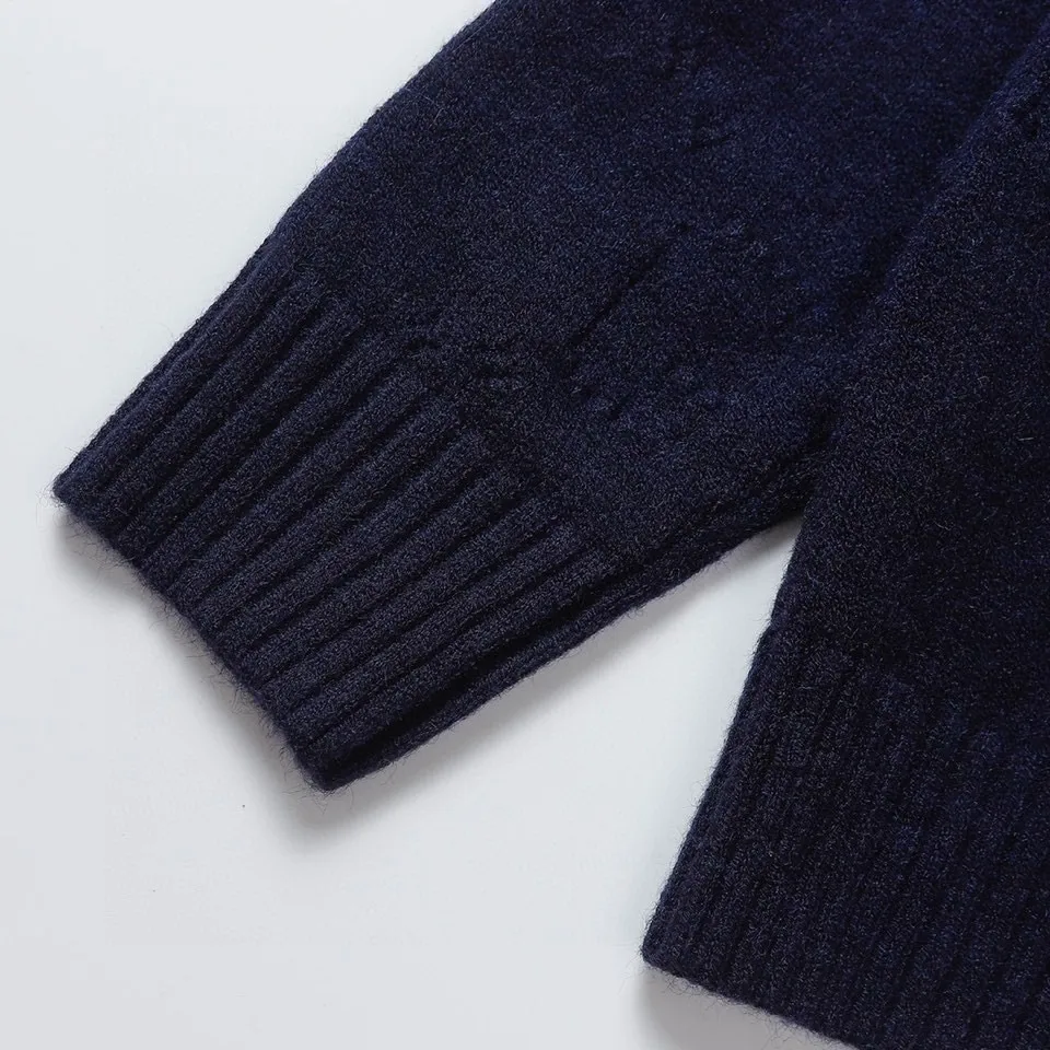 GG Perforated Jacquard Wool Cardigan D22023365 — view 9