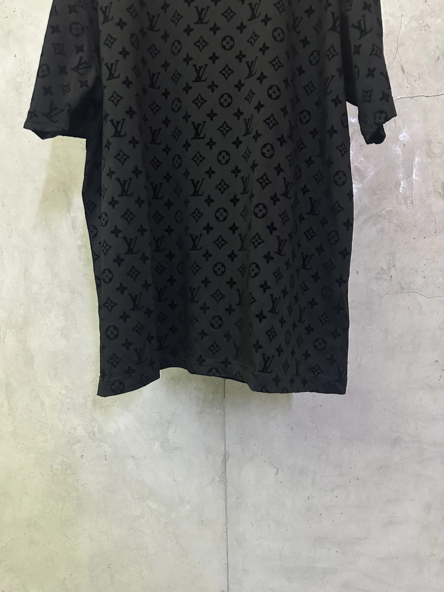 Monogram Flocked Cotton T-Shirt D22012839 — view 4