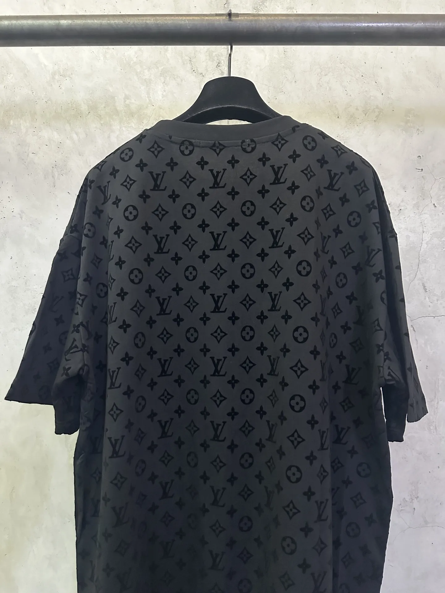 Monogram Flocked Cotton T-Shirt D22012839 — view 5