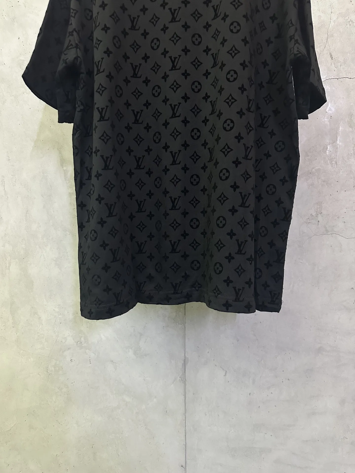 Monogram Flocked Cotton T-Shirt D22012839 — view 6