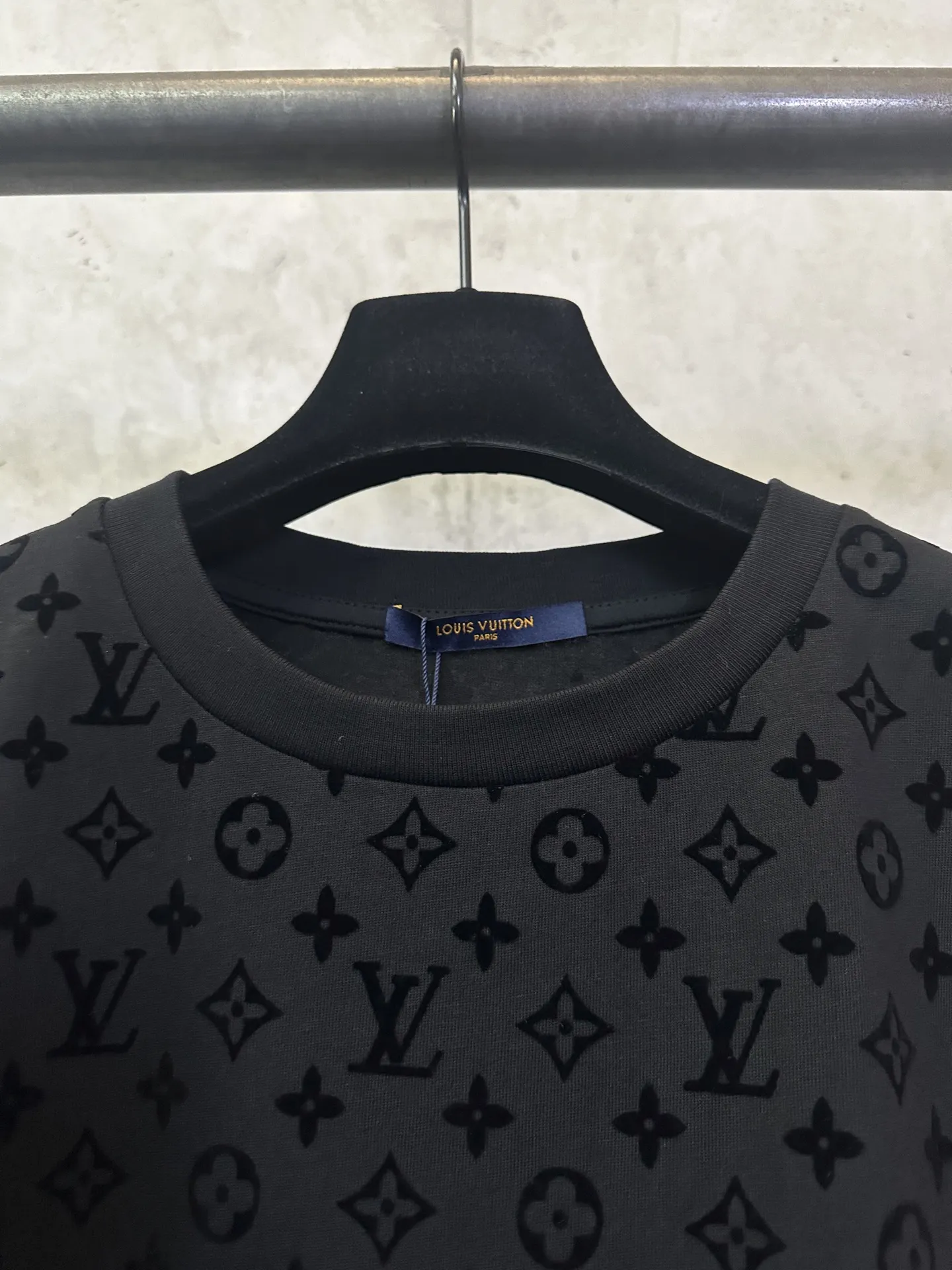 Monogram Flocked Cotton T-Shirt D22012839 — view 7