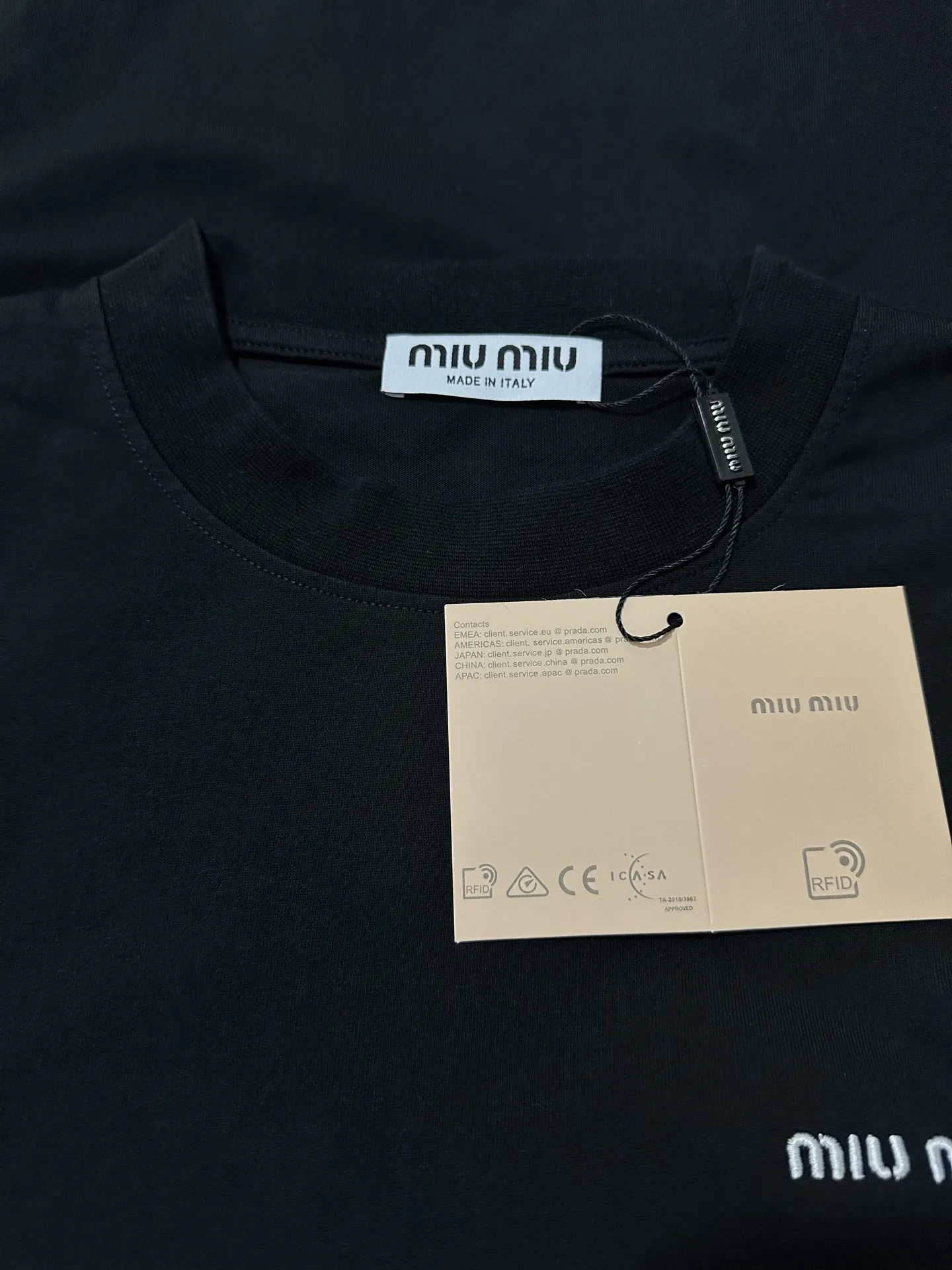 Logo-Embroidered Long-Sleeved T-Shirt D22021772 — view 6