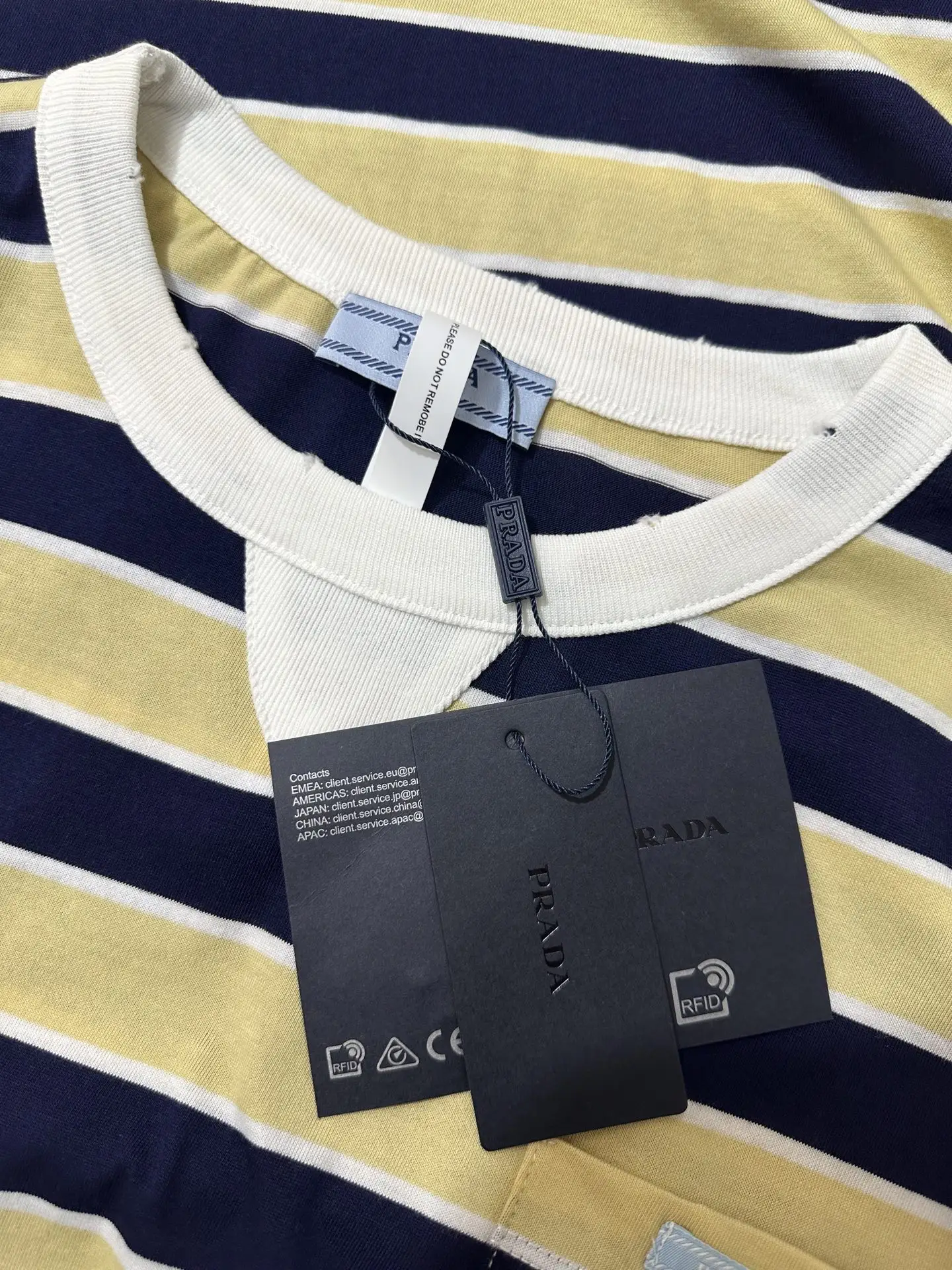 Bayadere Striped Cotton T-Shirt D22020224 — view 6