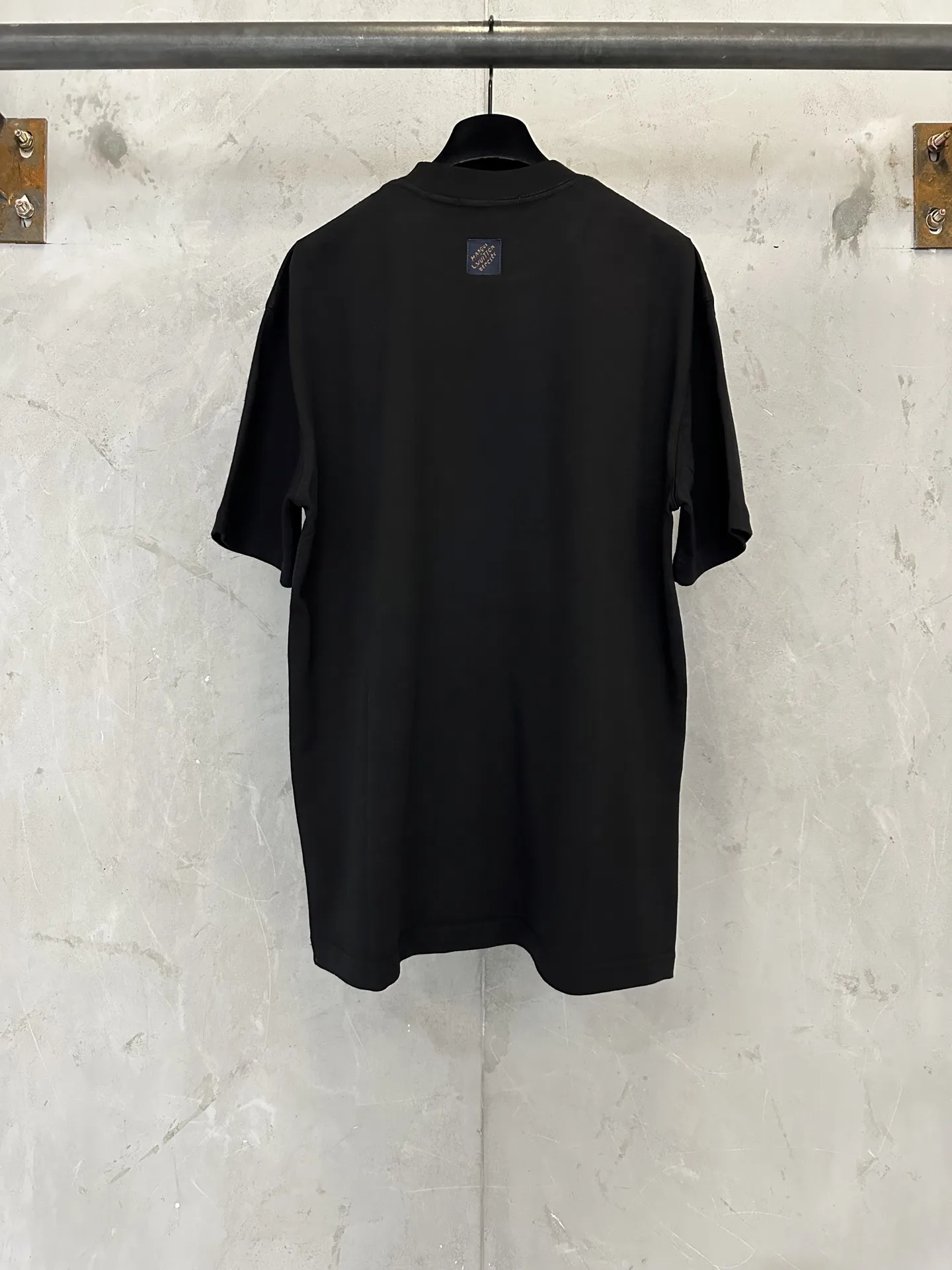 Leather Patch Heavyweight Cotton T-Shirt D22012304 — view 2