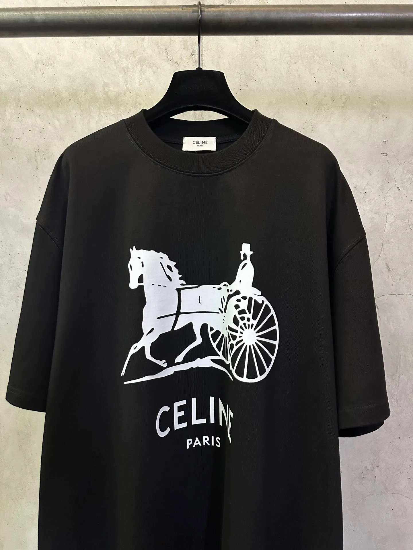 Carriage Logo Heavyweight Cotton T-Shirt D22012892 — view 3