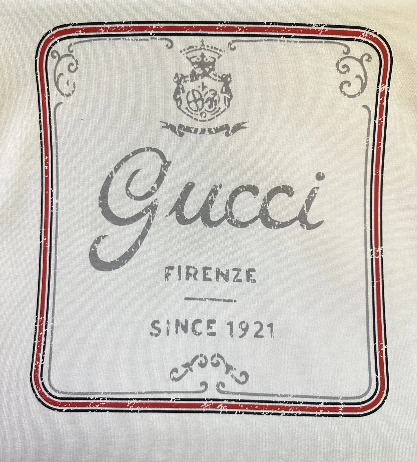 Gucci Firenze Logo Print Cotton T-Shirt D22012862 — view 8
