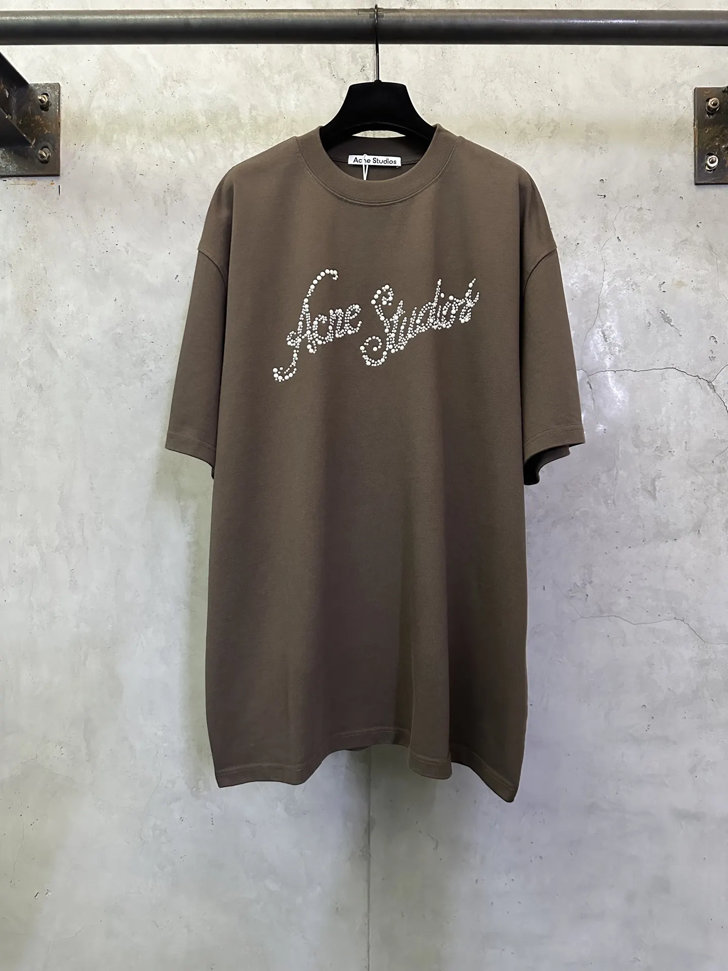 Embellished Logo Heavyweight Cotton T-Shirt D22512783