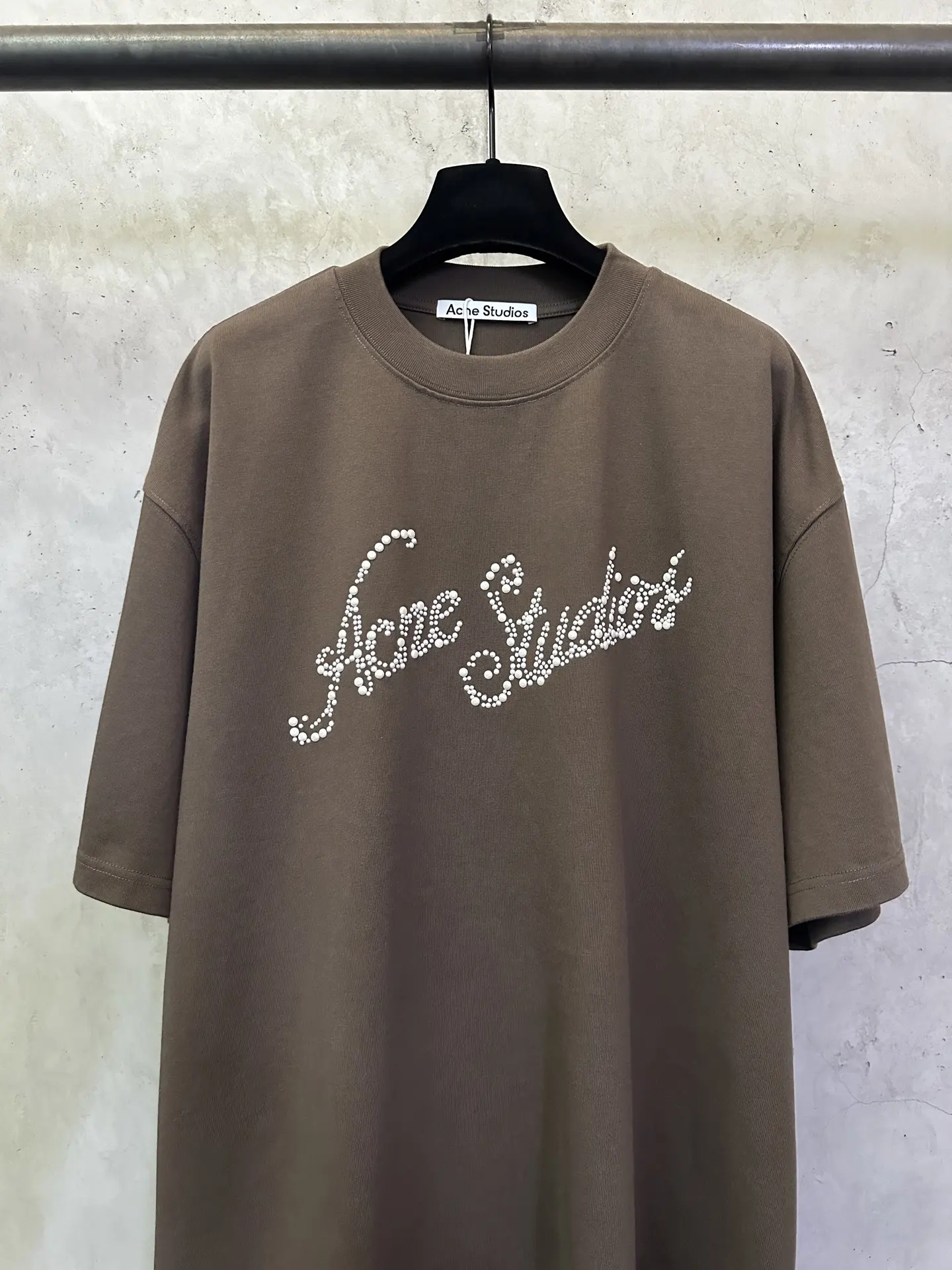 Embellished Logo Heavyweight Cotton T-Shirt D22512783 — view 3