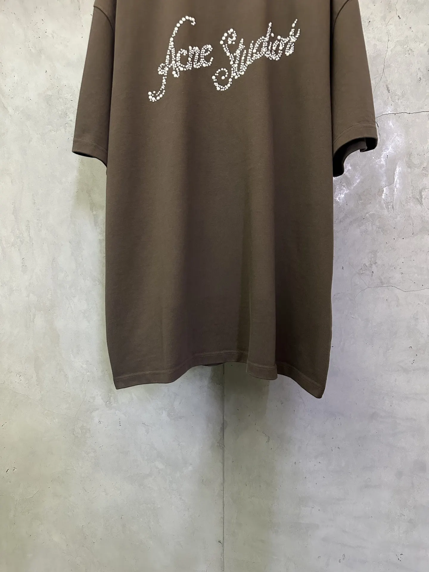 Embellished Logo Heavyweight Cotton T-Shirt D22512783 — view 4