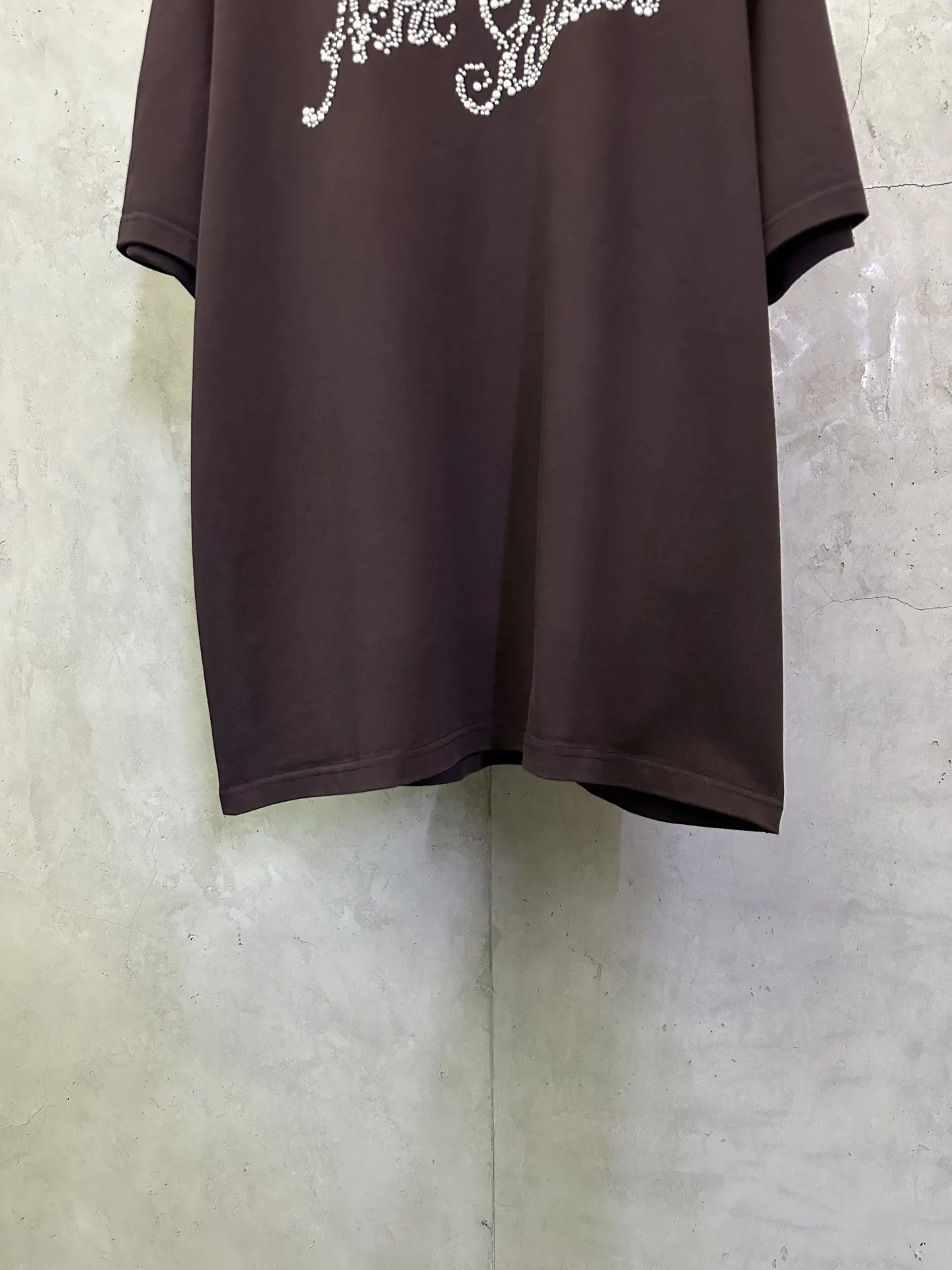 Embellished Logo Heavyweight Cotton T-Shirt D22512781 — view 4