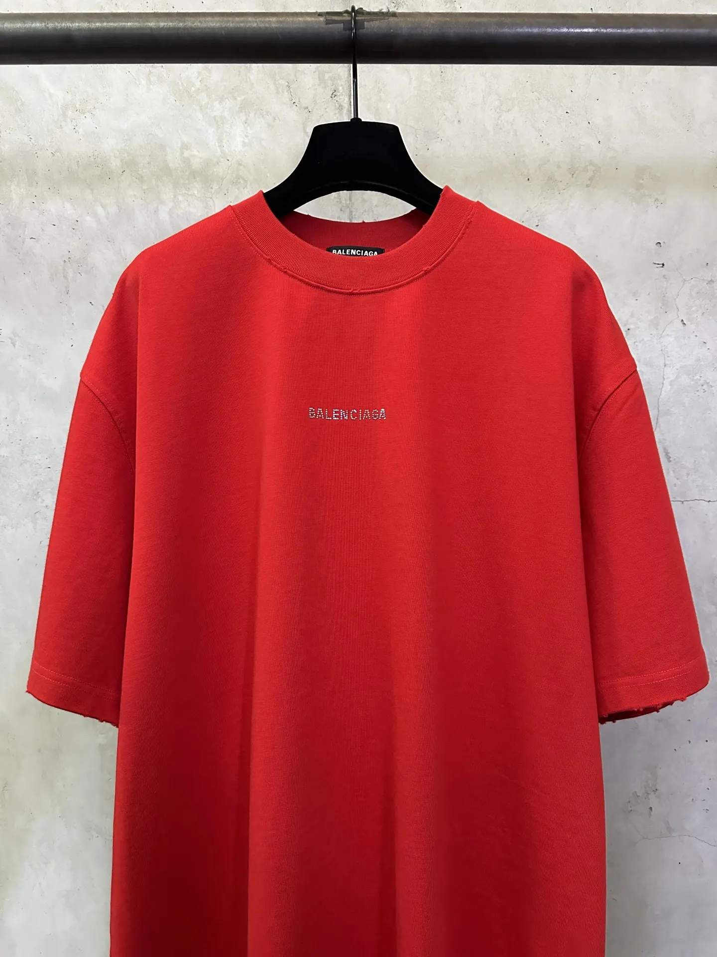 Rhinestone Logo Heavyweight Cotton T-Shirt D22515710 — view 3