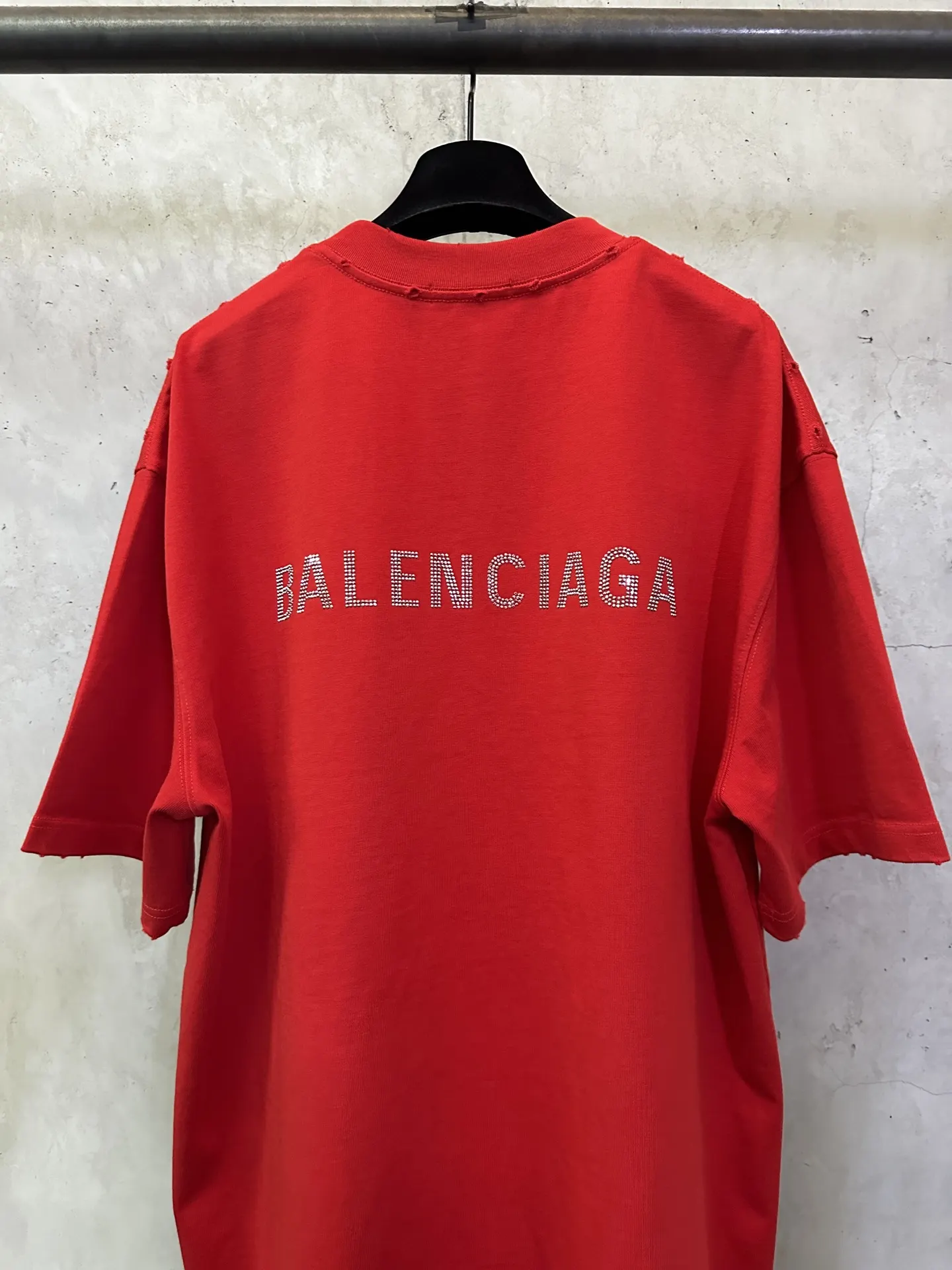 Rhinestone Logo Heavyweight Cotton T-Shirt D22515710 — view 5