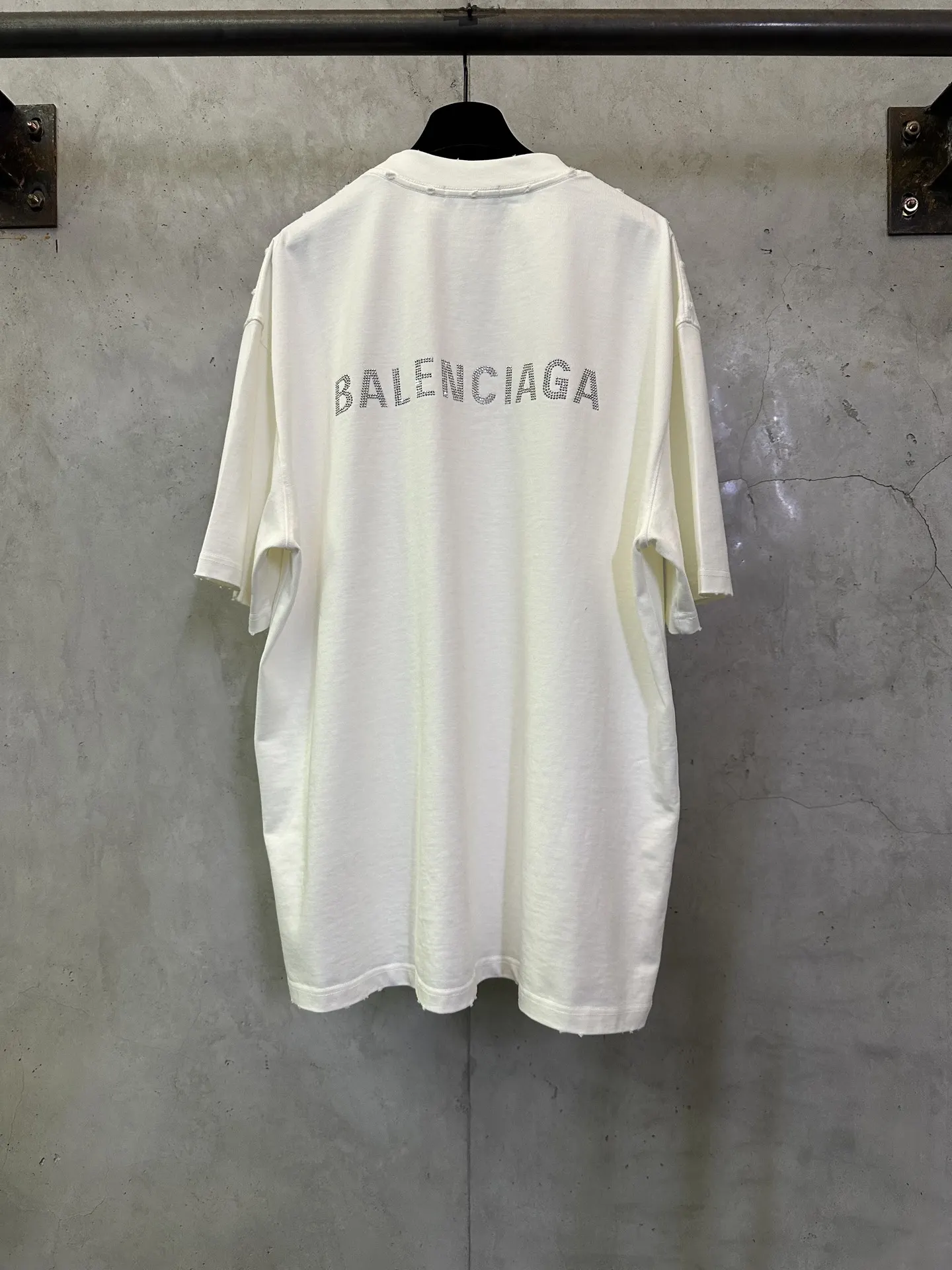 Logo Rhinestone Heavyweight Cotton T-Shirt D22515709 — view 2