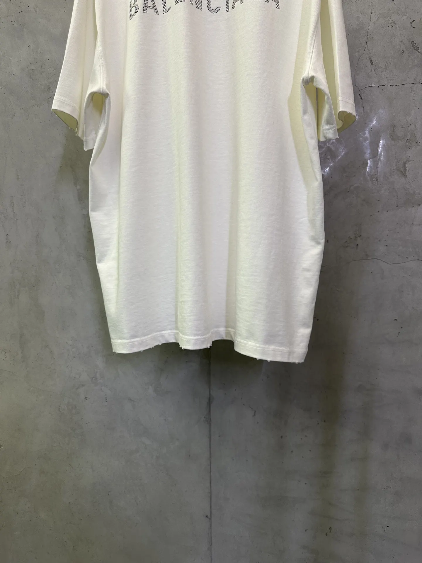 Logo Rhinestone Heavyweight Cotton T-Shirt D22515709 — view 6