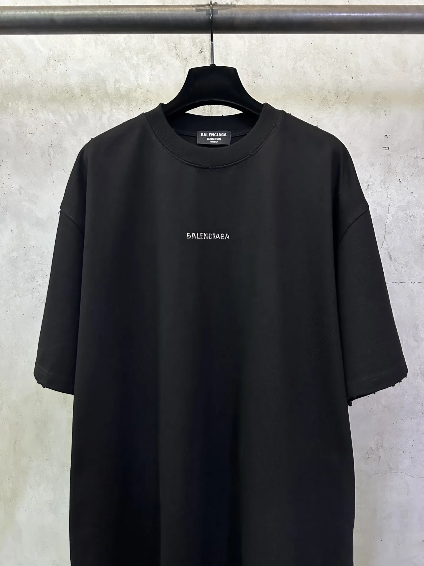 Rhinestone Logo Heavyweight Cotton T-Shirt D22515708 — view 3