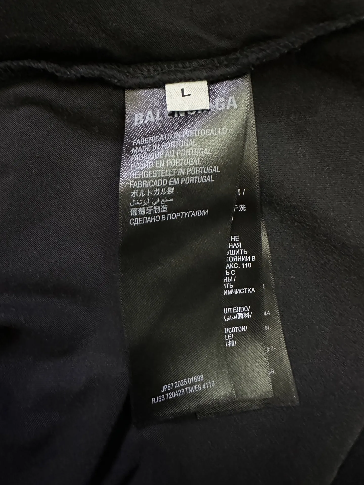 Logo Embroidery Washed Cotton T-Shirt D23012758 — view 9