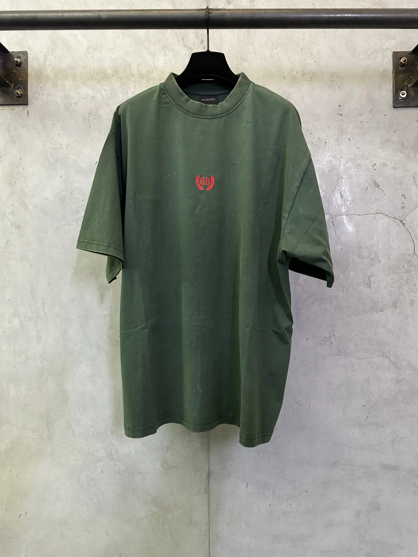 Logo Embroidery Oversized Cotton T-Shirt D23012803