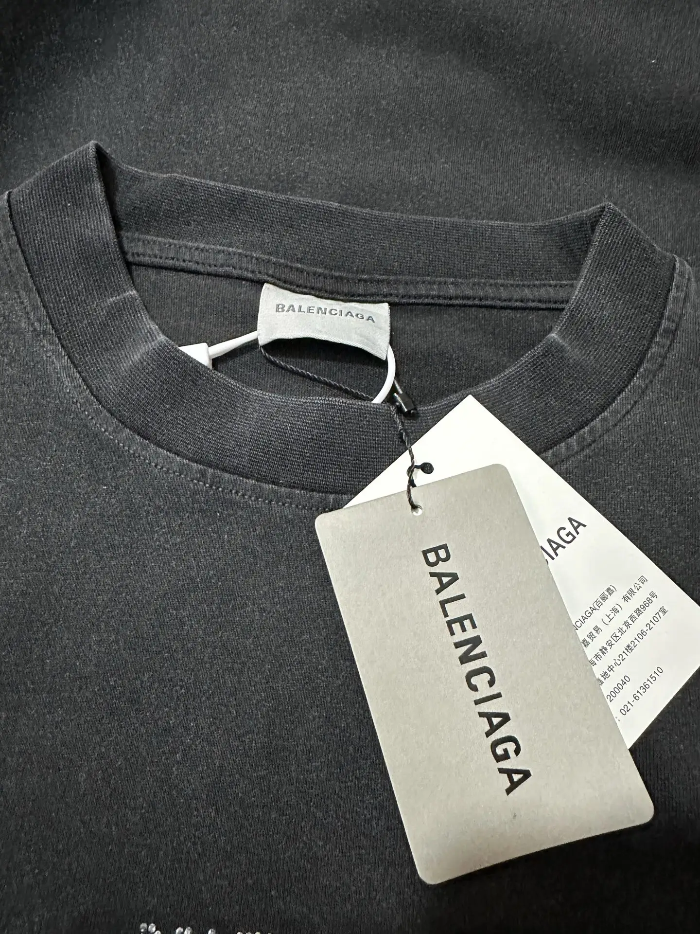 Rhinestone Logo Long-Sleeve T-Shirt D23024452 — view 6