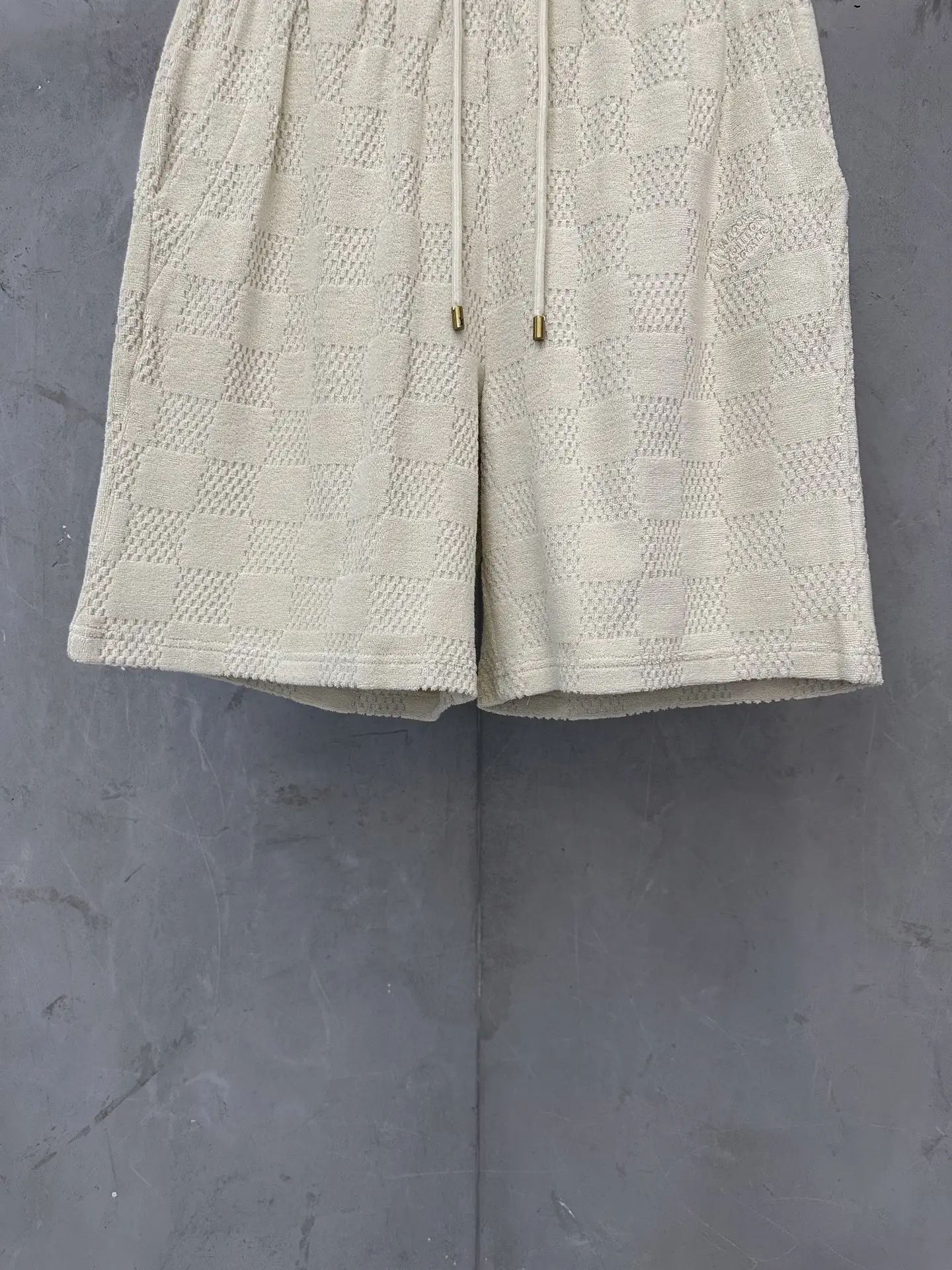 Damier Cotton-Jacquard Terry Shorts D23011752 — view 4