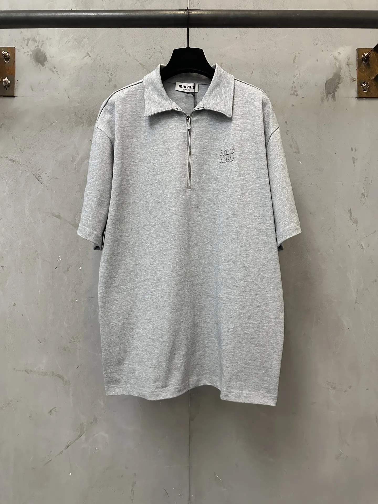 Logo-Embroidered Quarter-Zip Polo Shirt D23011589