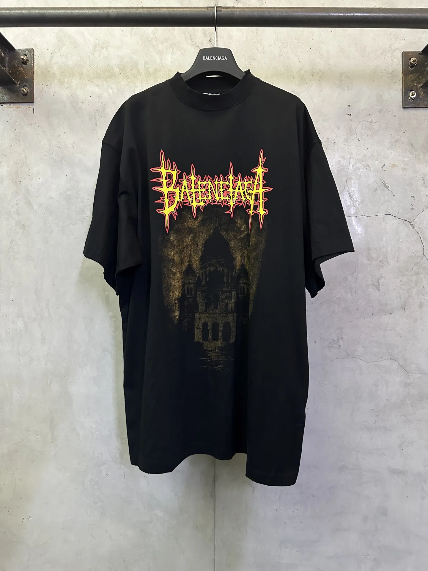 Notre-Dame Graphic Print Oversized T-Shirt D23512771