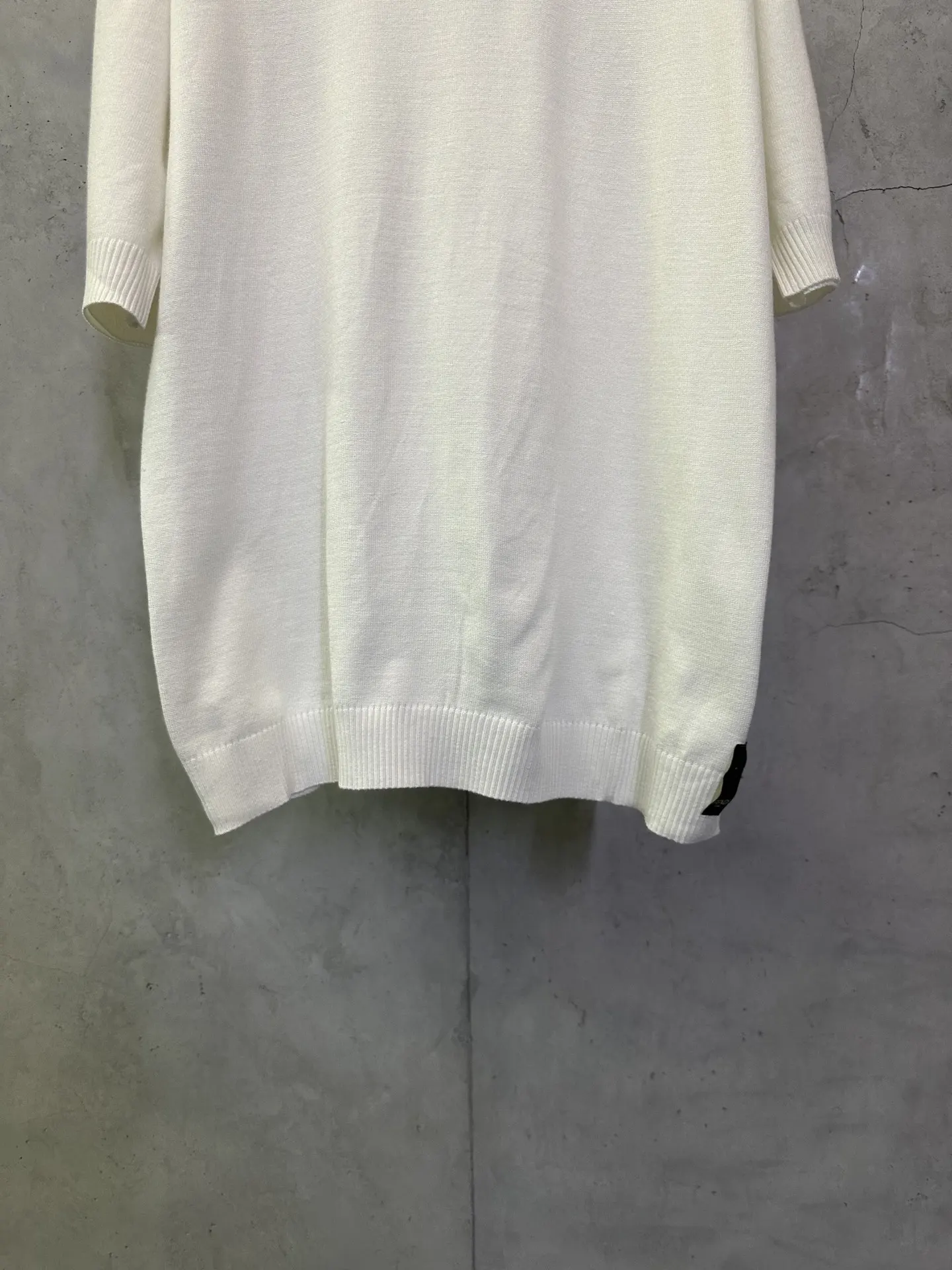 Logo-Embellished Wool and Cotton-Blend Knit T-Shirt D23512841 — view 4