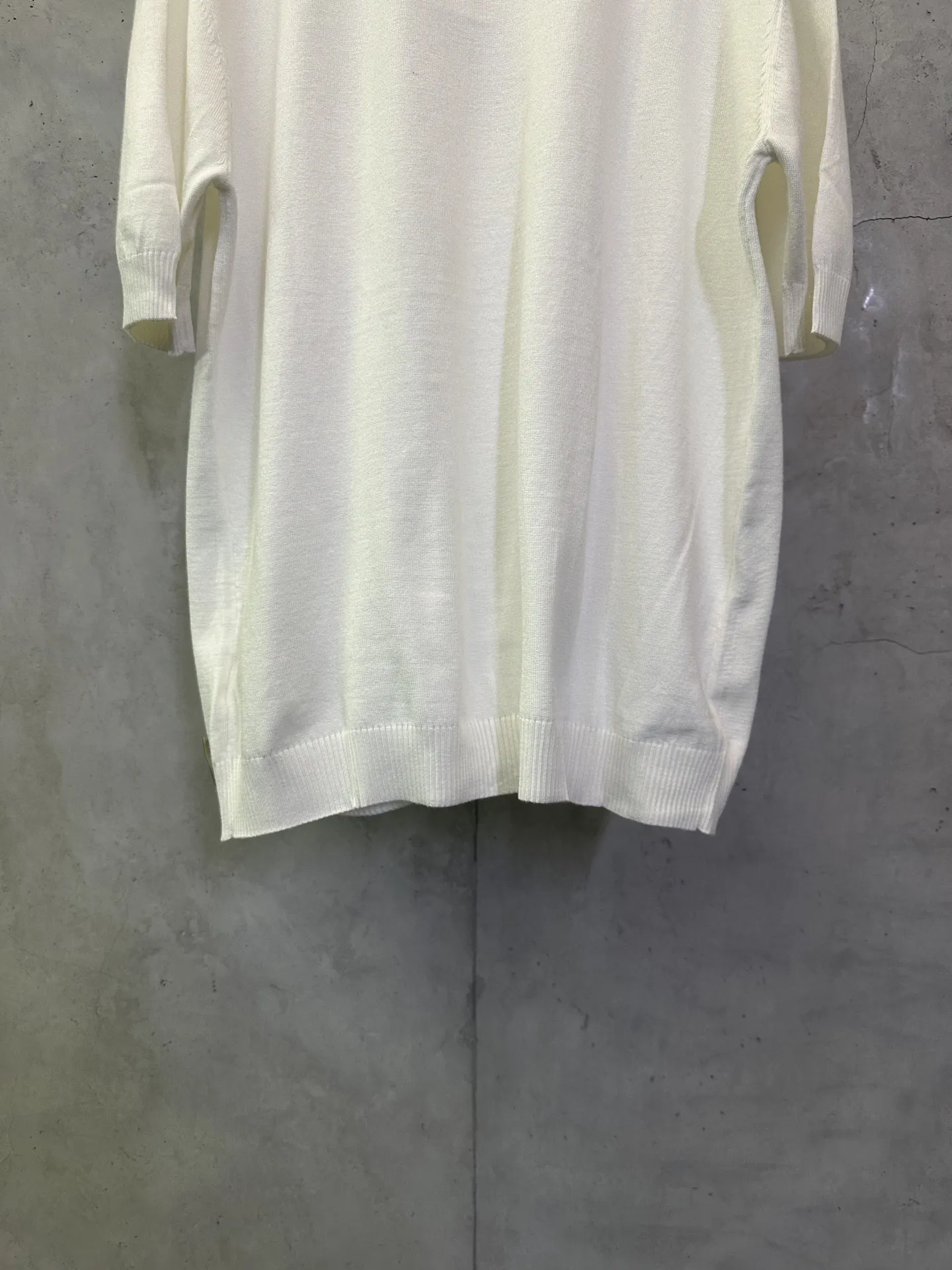 Logo-Embellished Wool and Cotton-Blend Knit T-Shirt D23512841 — view 6