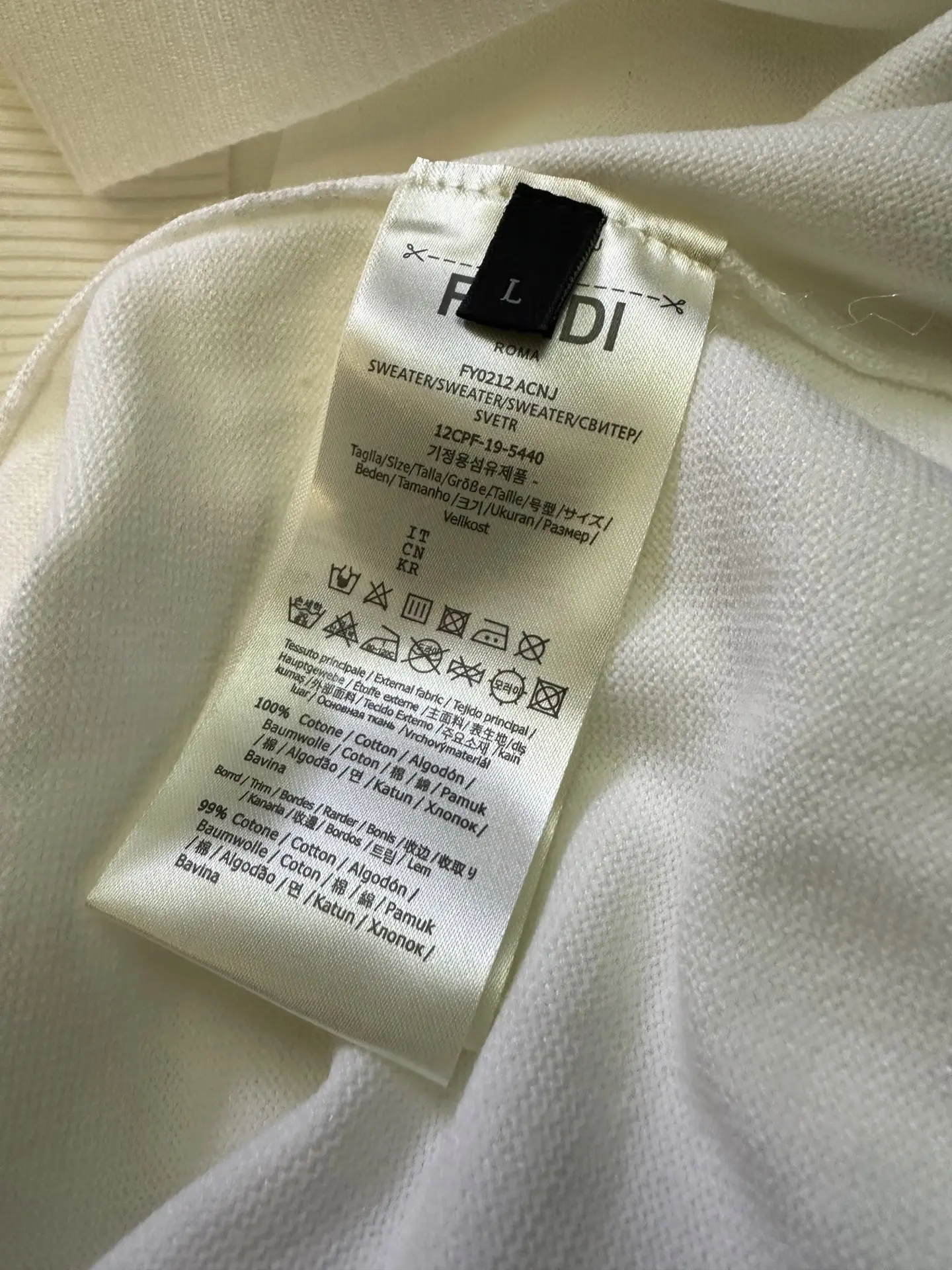 Logo-Embellished Wool and Cotton-Blend Knit T-Shirt D23512841 — view 9