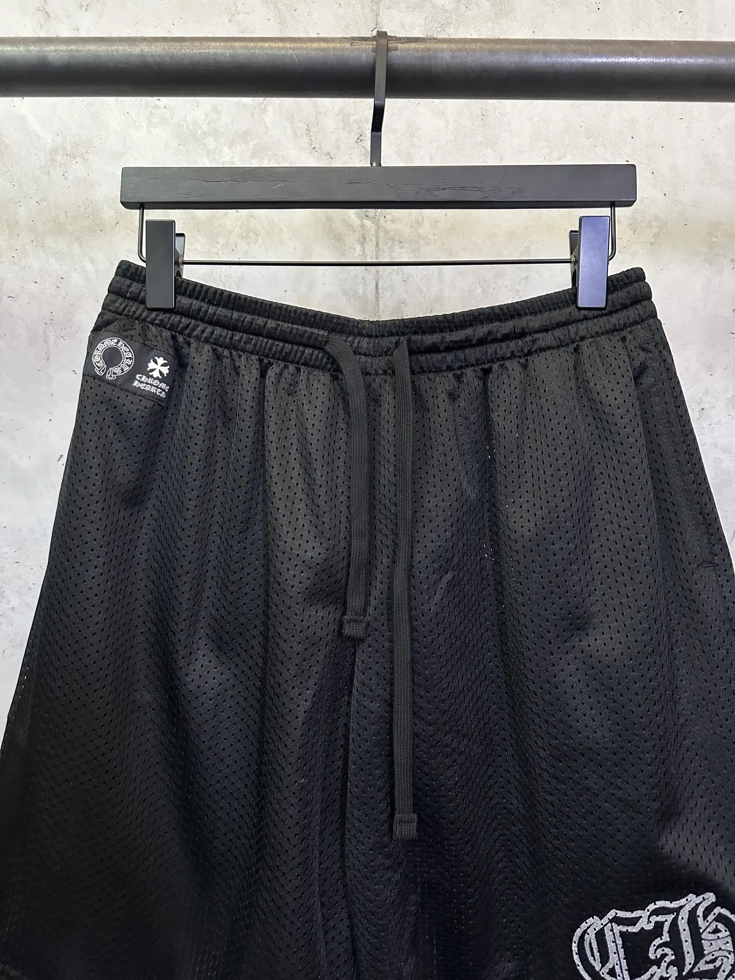 Logo-Print Mesh Jersey Shorts D24012796 — view 3