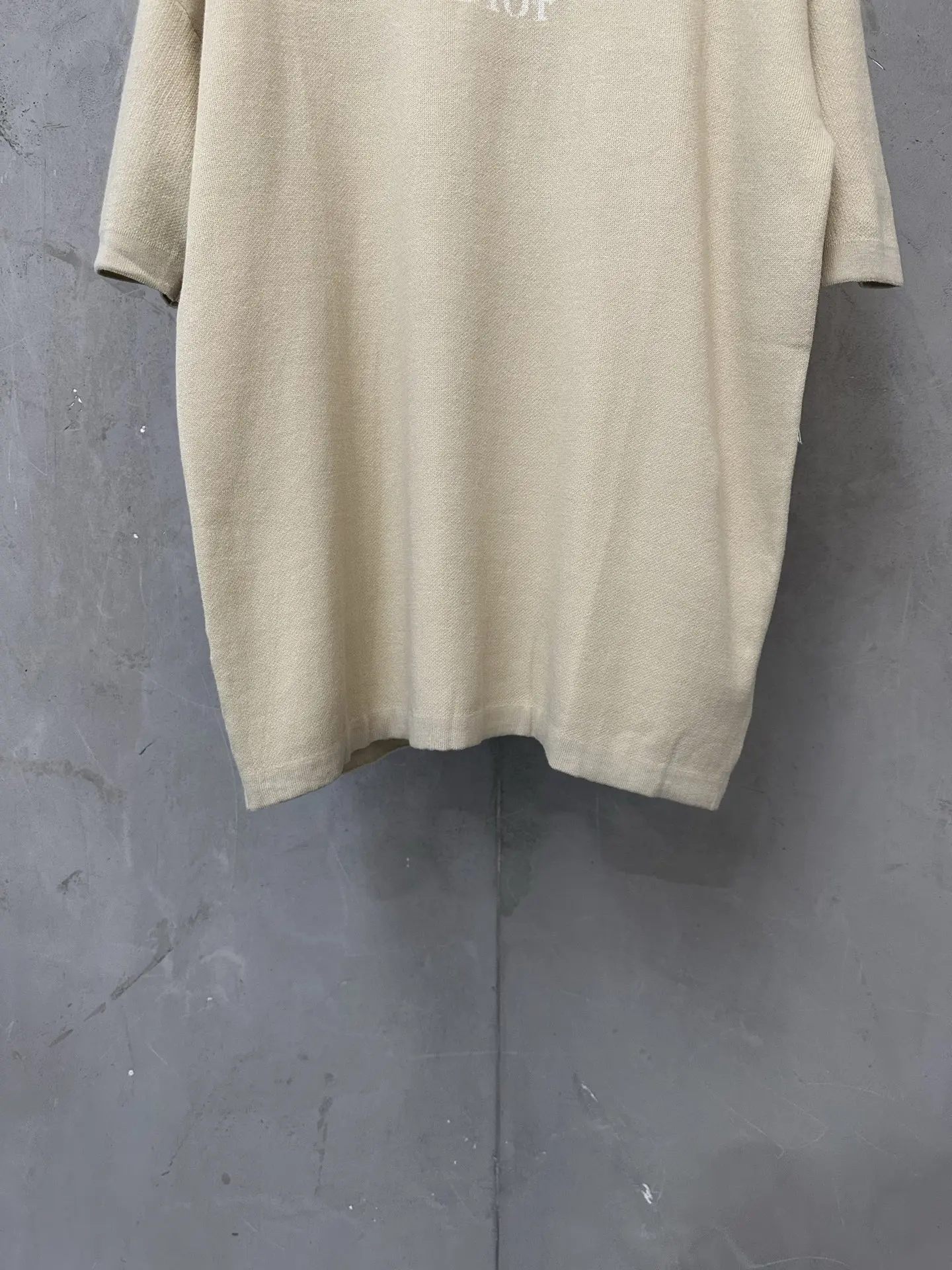 Logo Jacquard Cotton Knit T-Shirt D24020194 — view 4