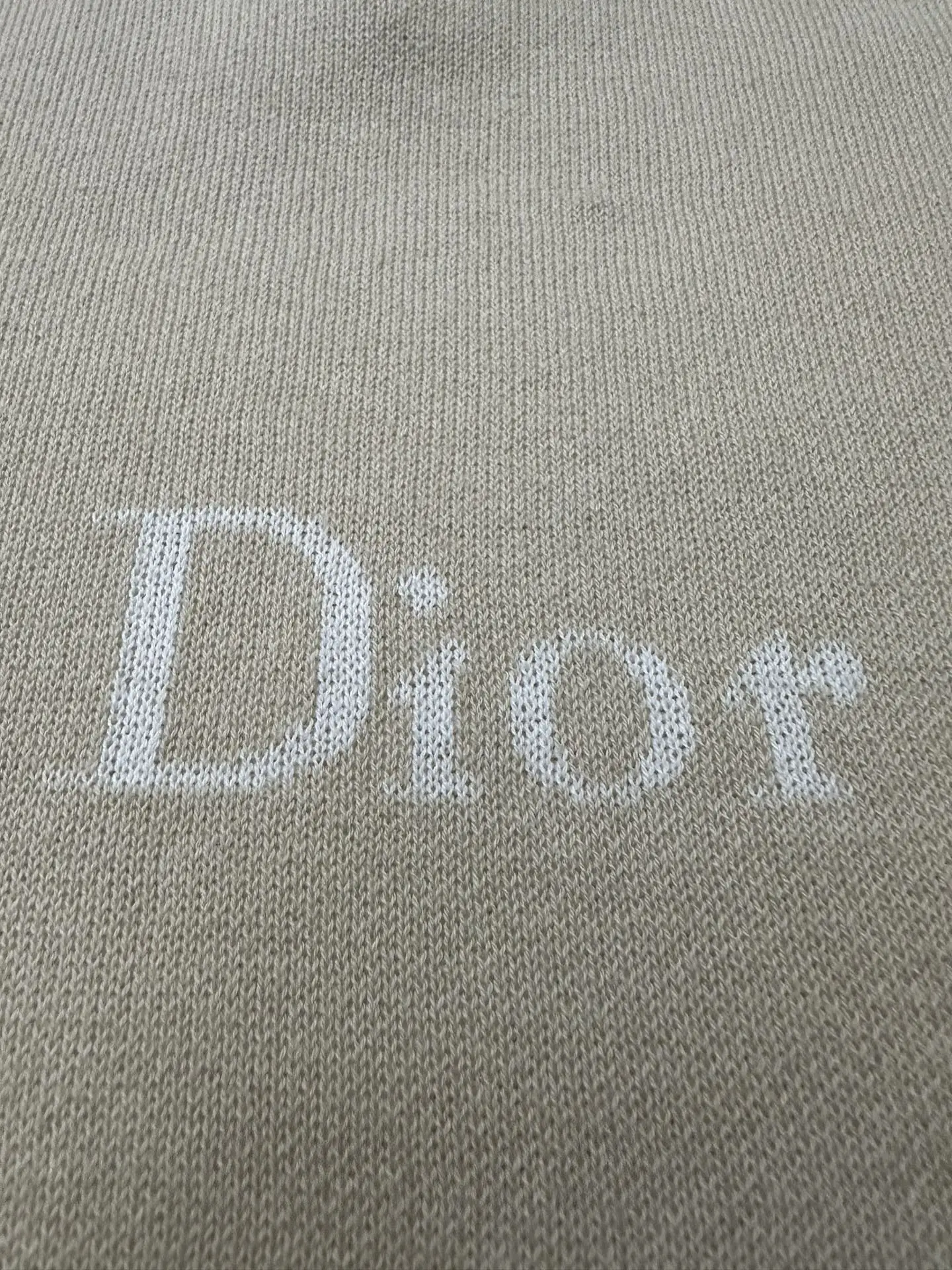 Logo Jacquard Cotton Knit T-Shirt D24020194 — view 7
