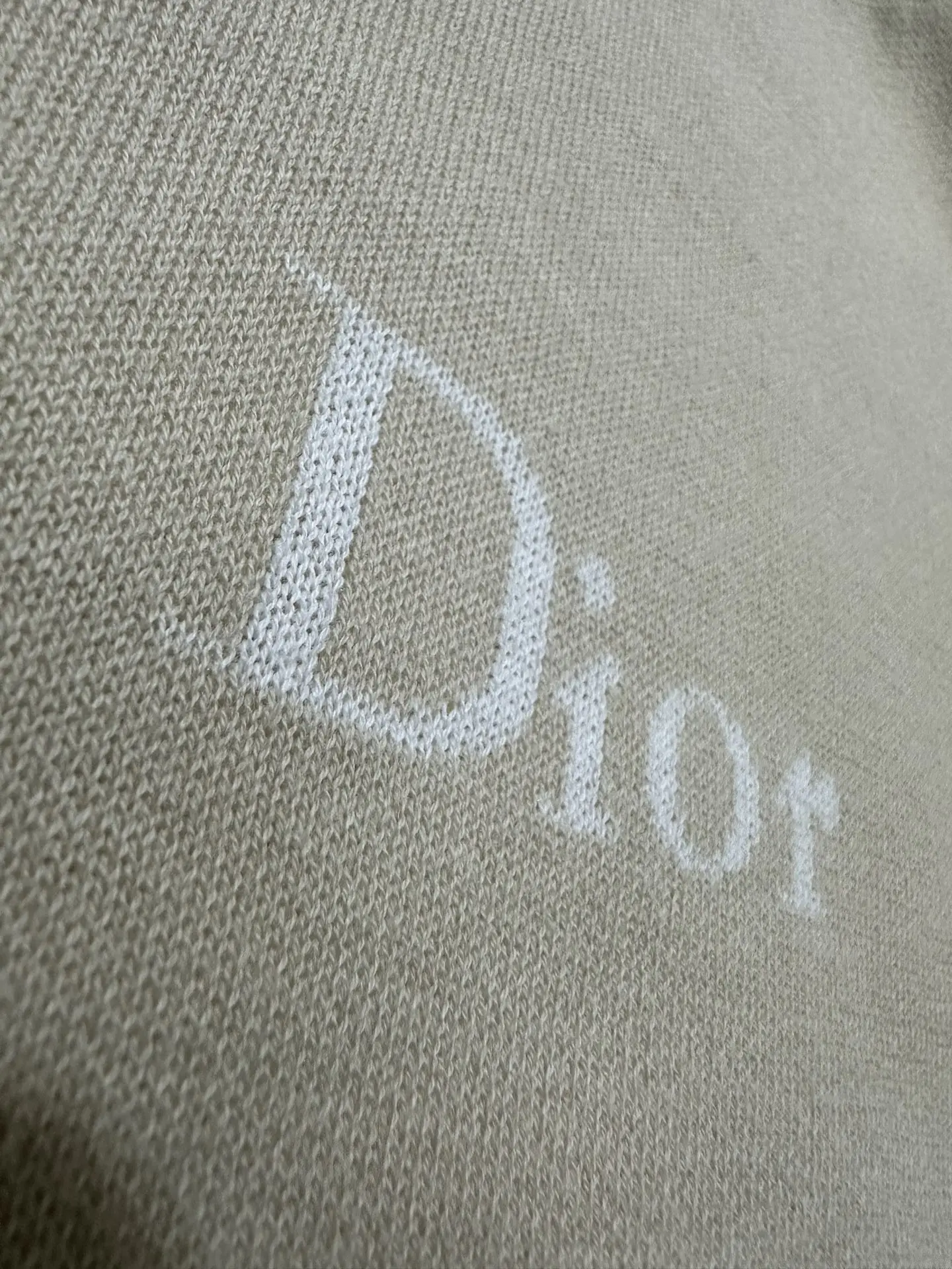 Logo Jacquard Cotton Knit T-Shirt D24020194 — view 8