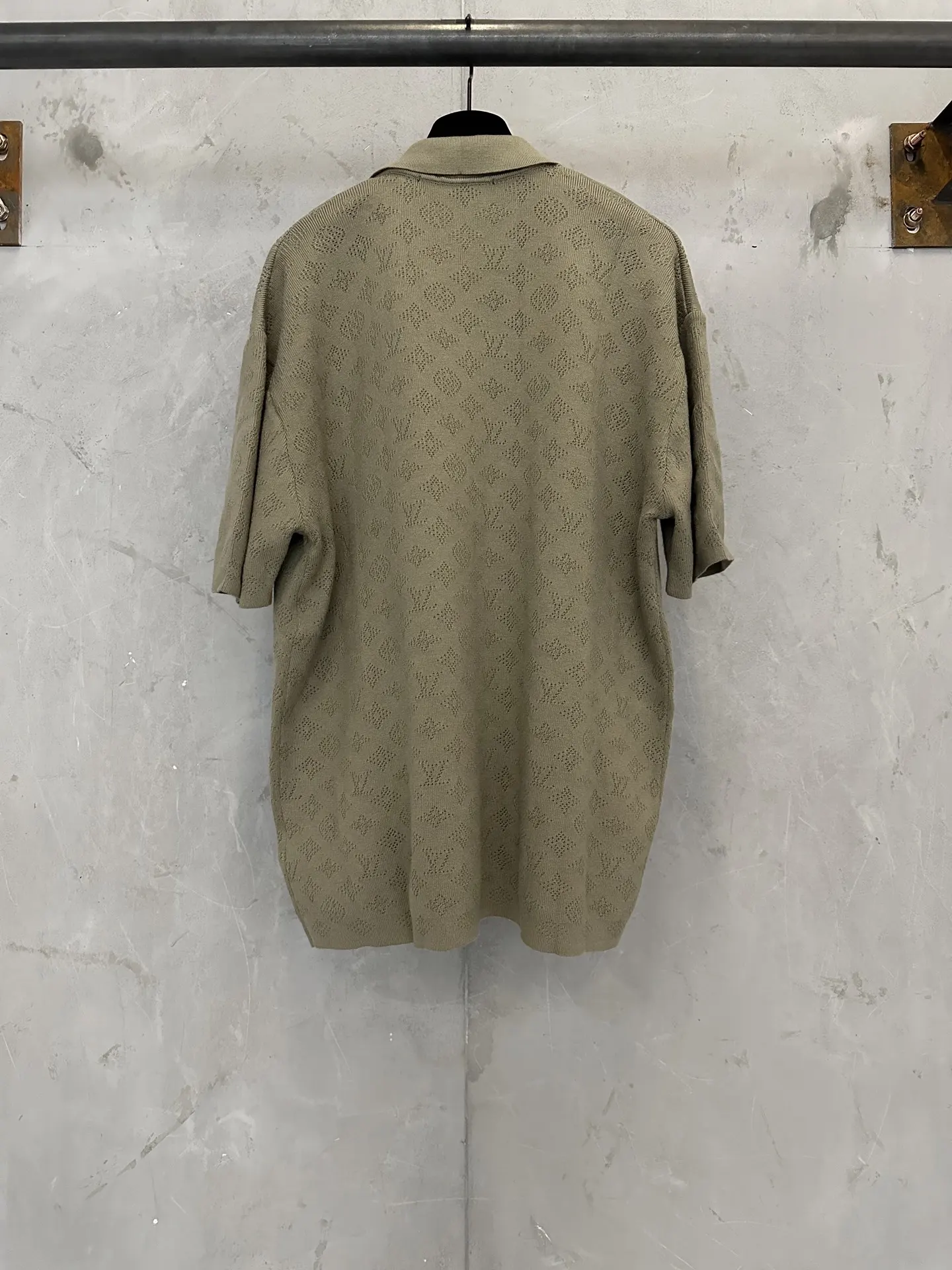 Monogram Pointelle Knit Polo Shirt D24012301 — view 2
