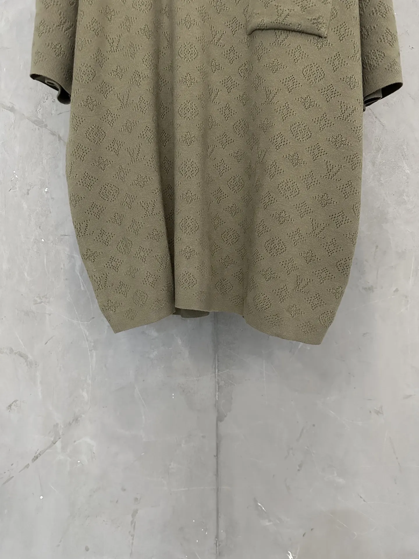 Monogram Pointelle Knit Polo Shirt D24012301 — view 4