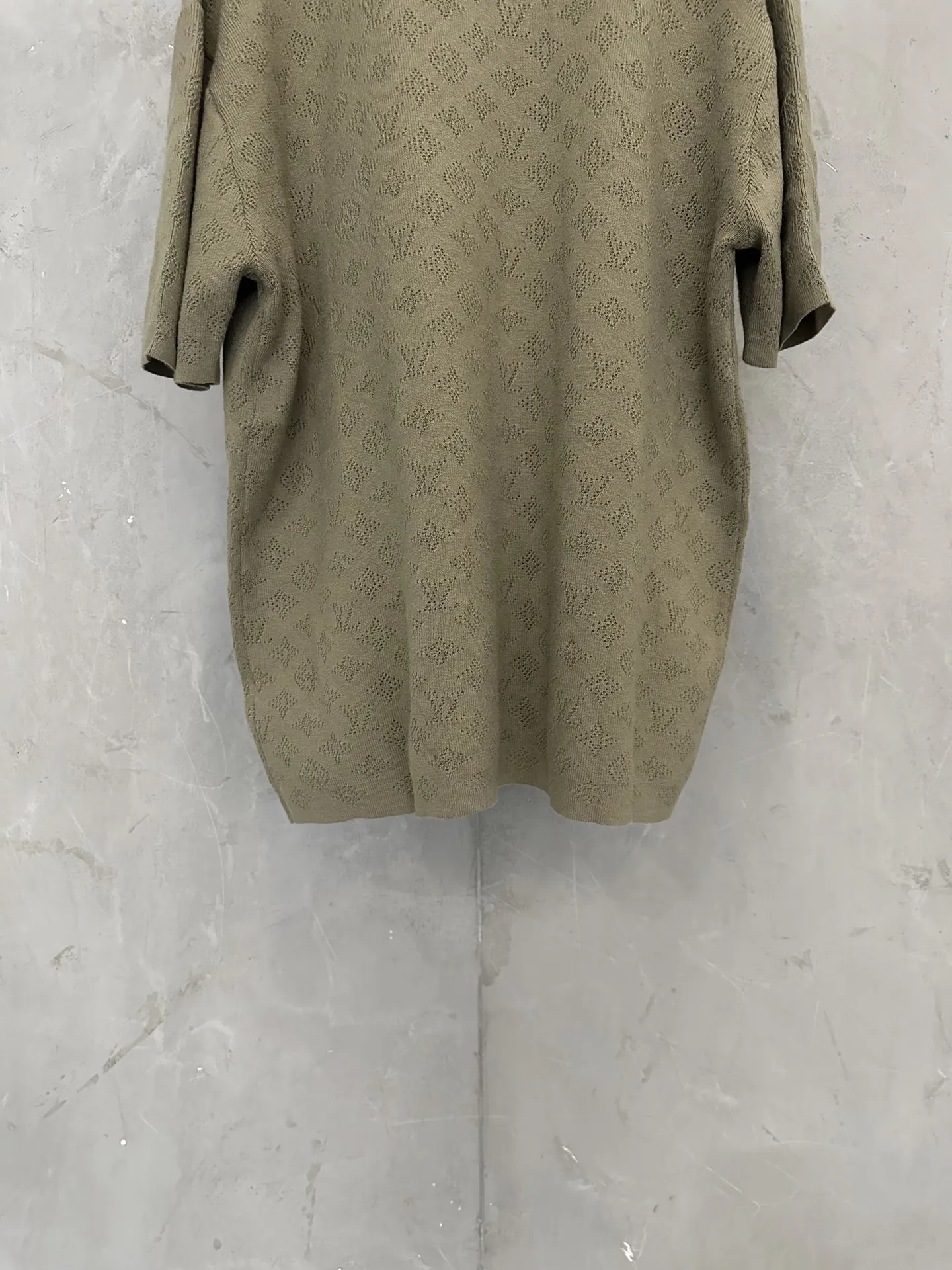 Monogram Pointelle Knit Polo Shirt D24012301 — view 6