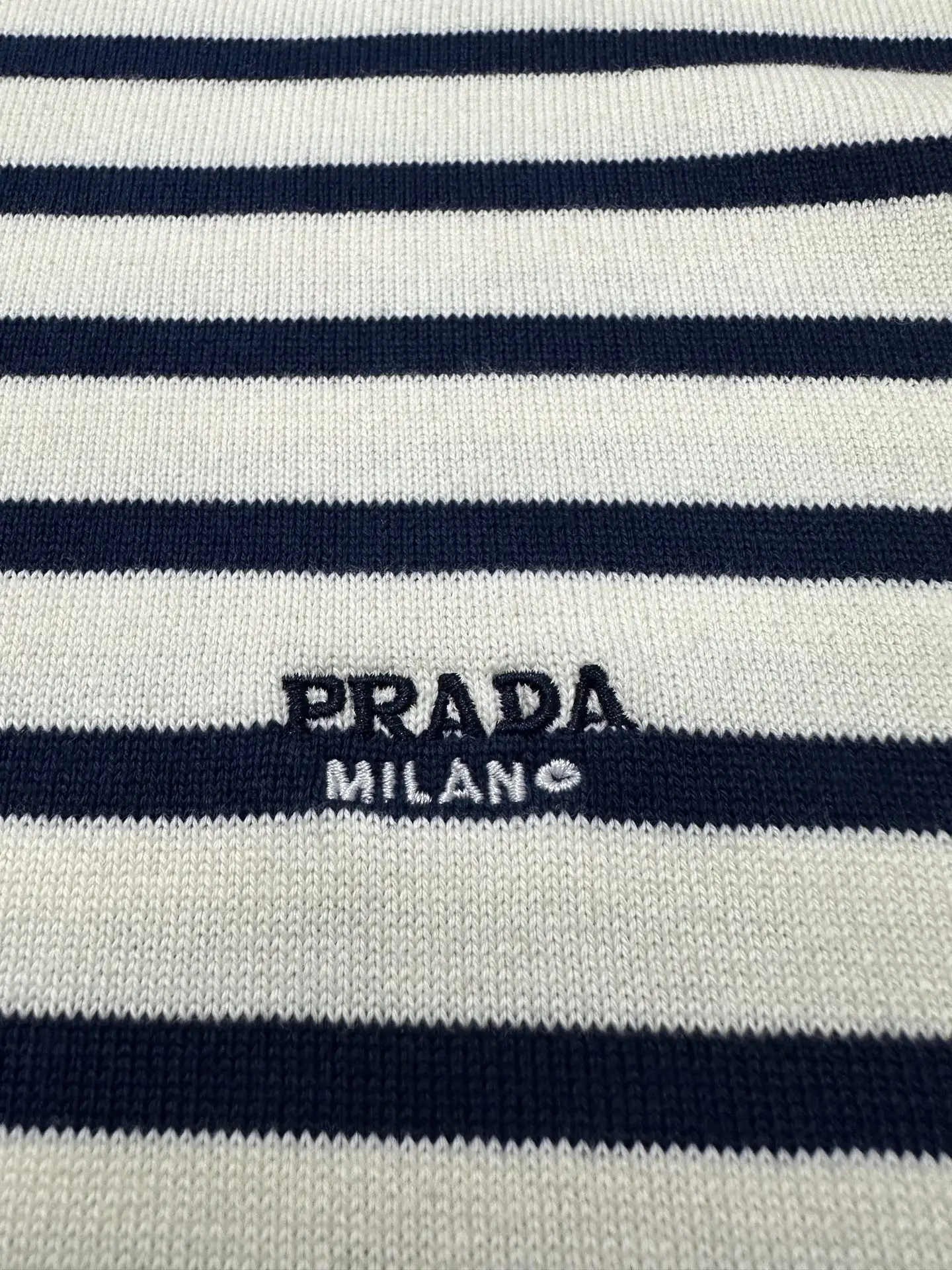 Striped Wool-Blend Knit T-Shirt D24020207 — view 7