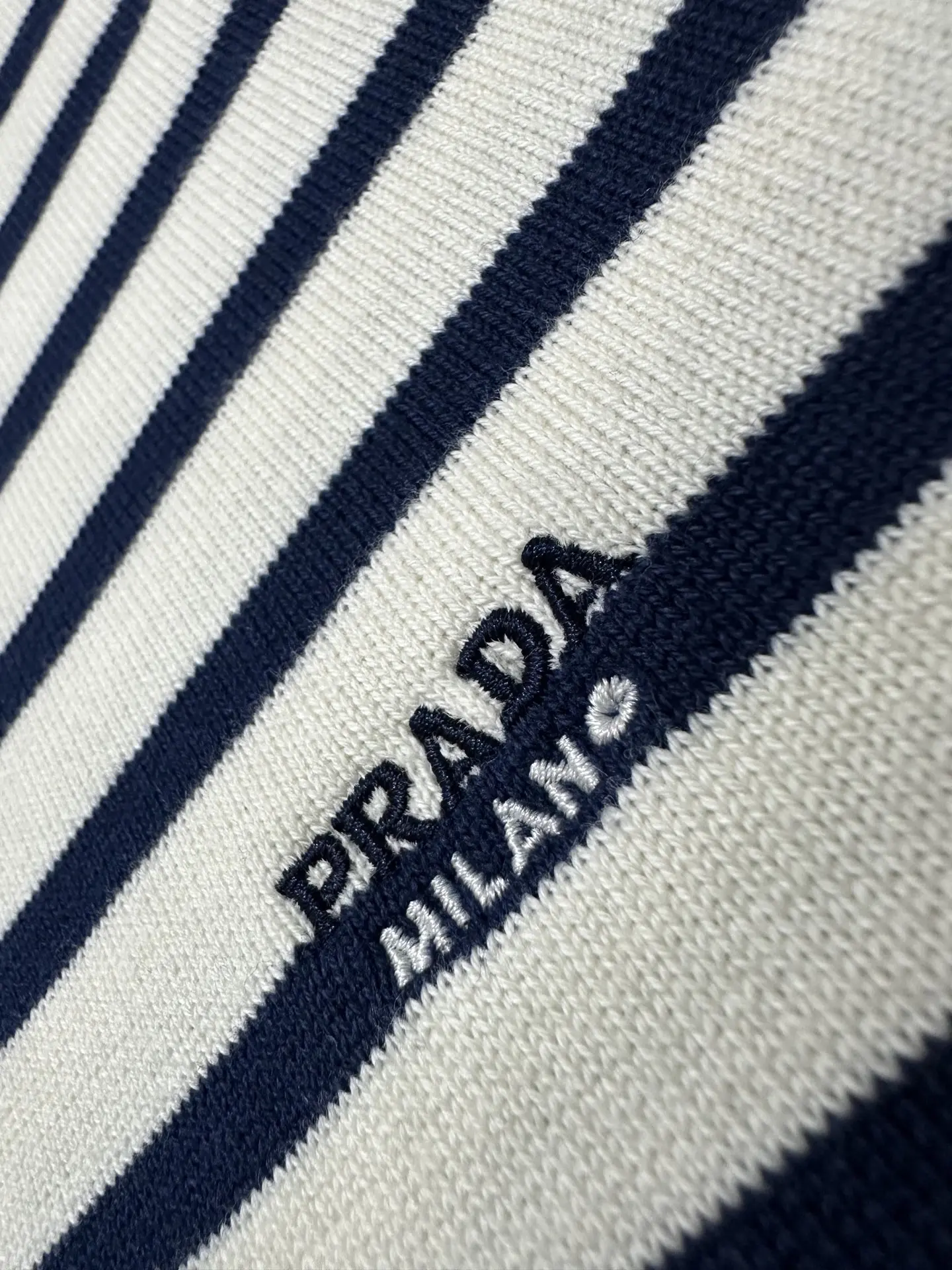 Striped Wool-Blend Knit T-Shirt D24020207 — view 8