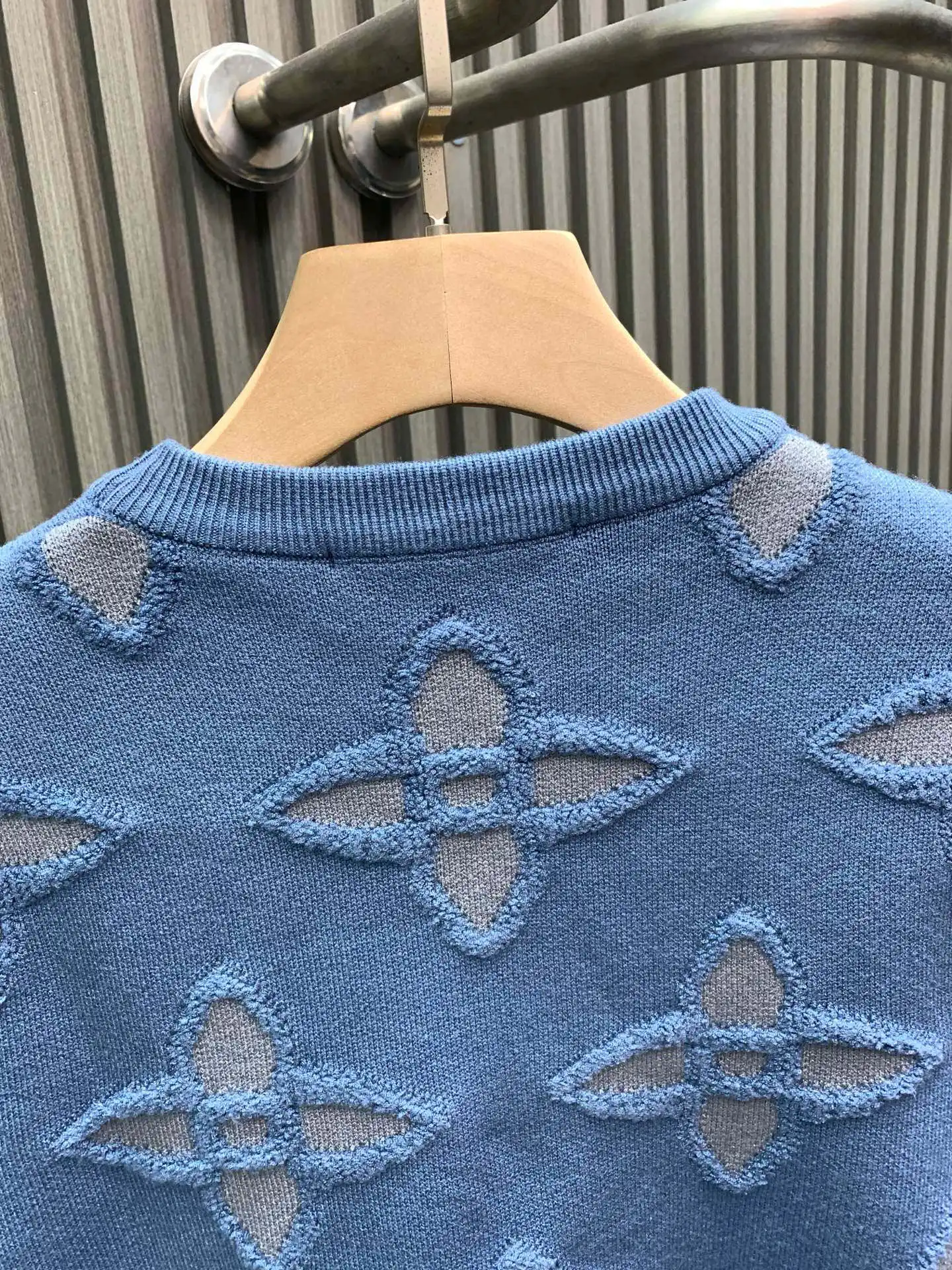 Monogram Jacquard Knit Crew-Neck Sweater D24014543 — view 4