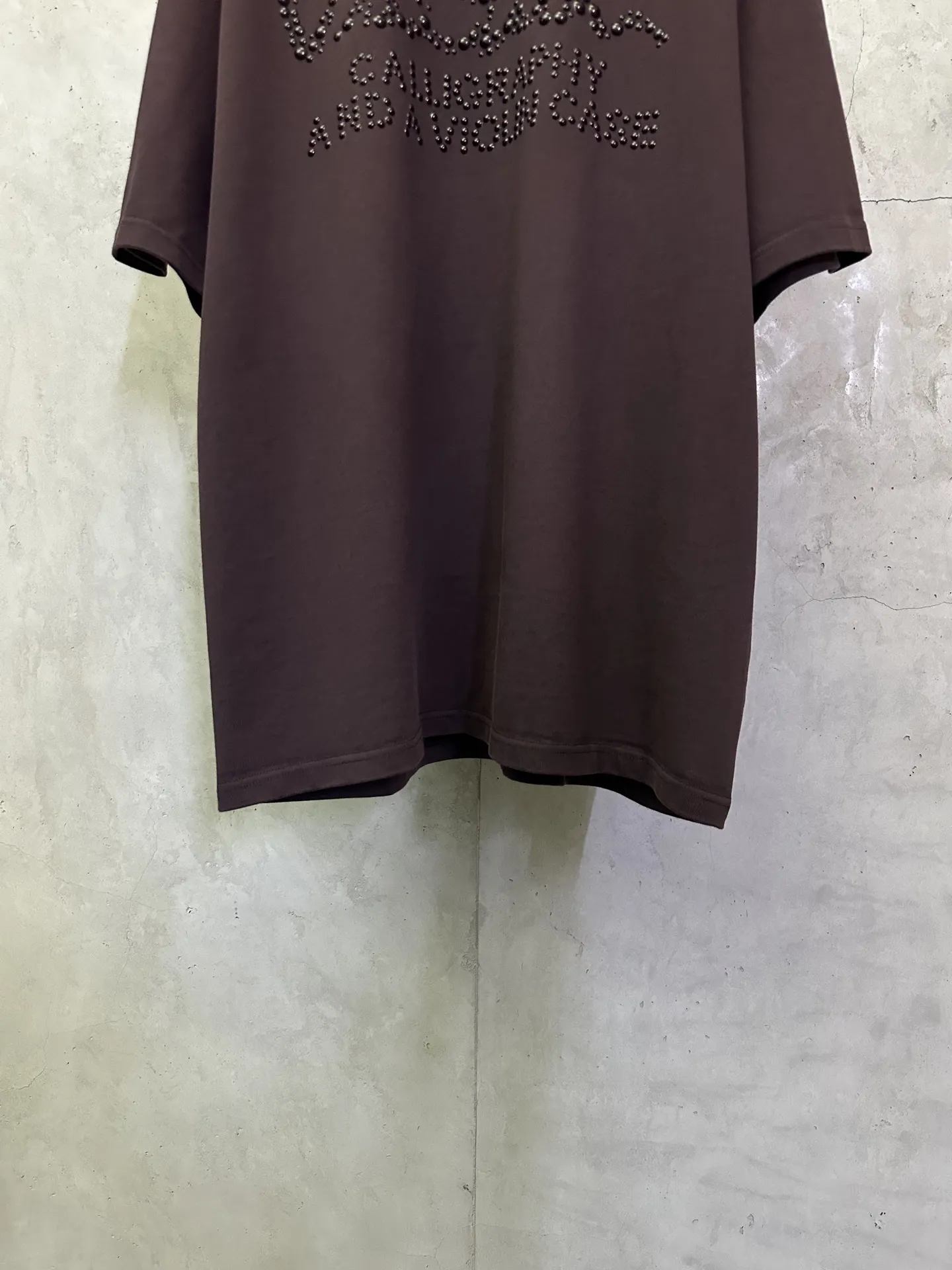 Embellished Logo Heavyweight Cotton T-Shirt D24012757 — view 4