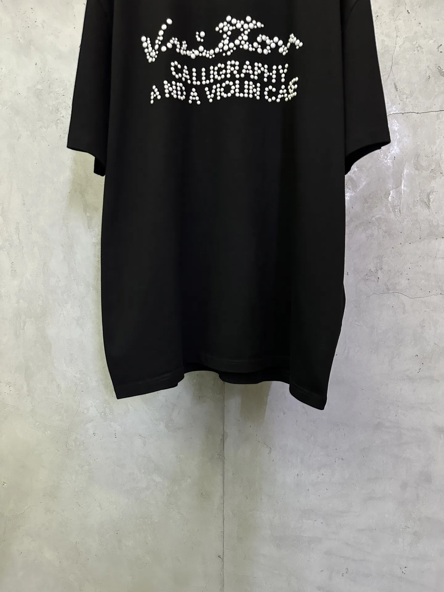 Pearl Logo Calligraphy Cotton T-Shirt D24012756 — view 4