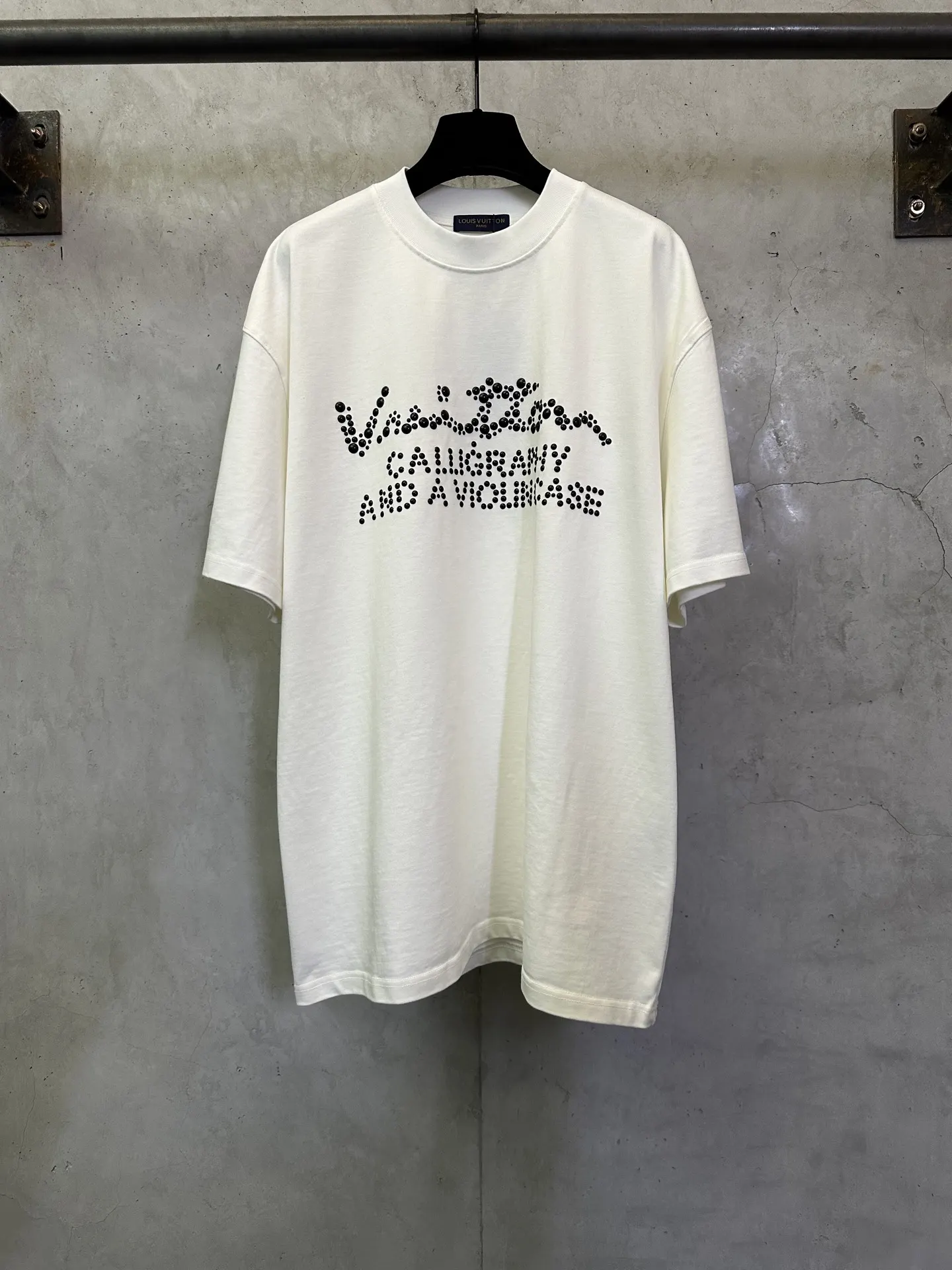 Embellished Logo Heavyweight Cotton T-Shirt D24012339