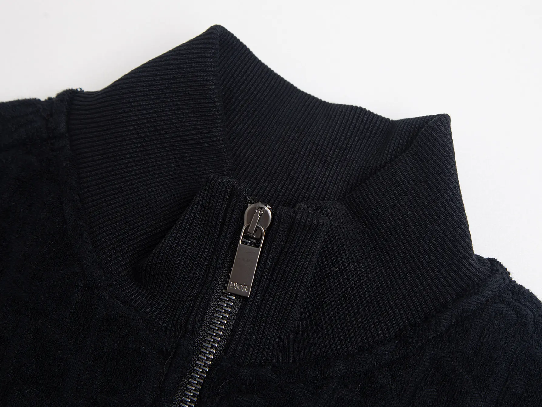 Oblique Jacquard Terry Cotton Zip-Up Jacket D24516456 — view 4