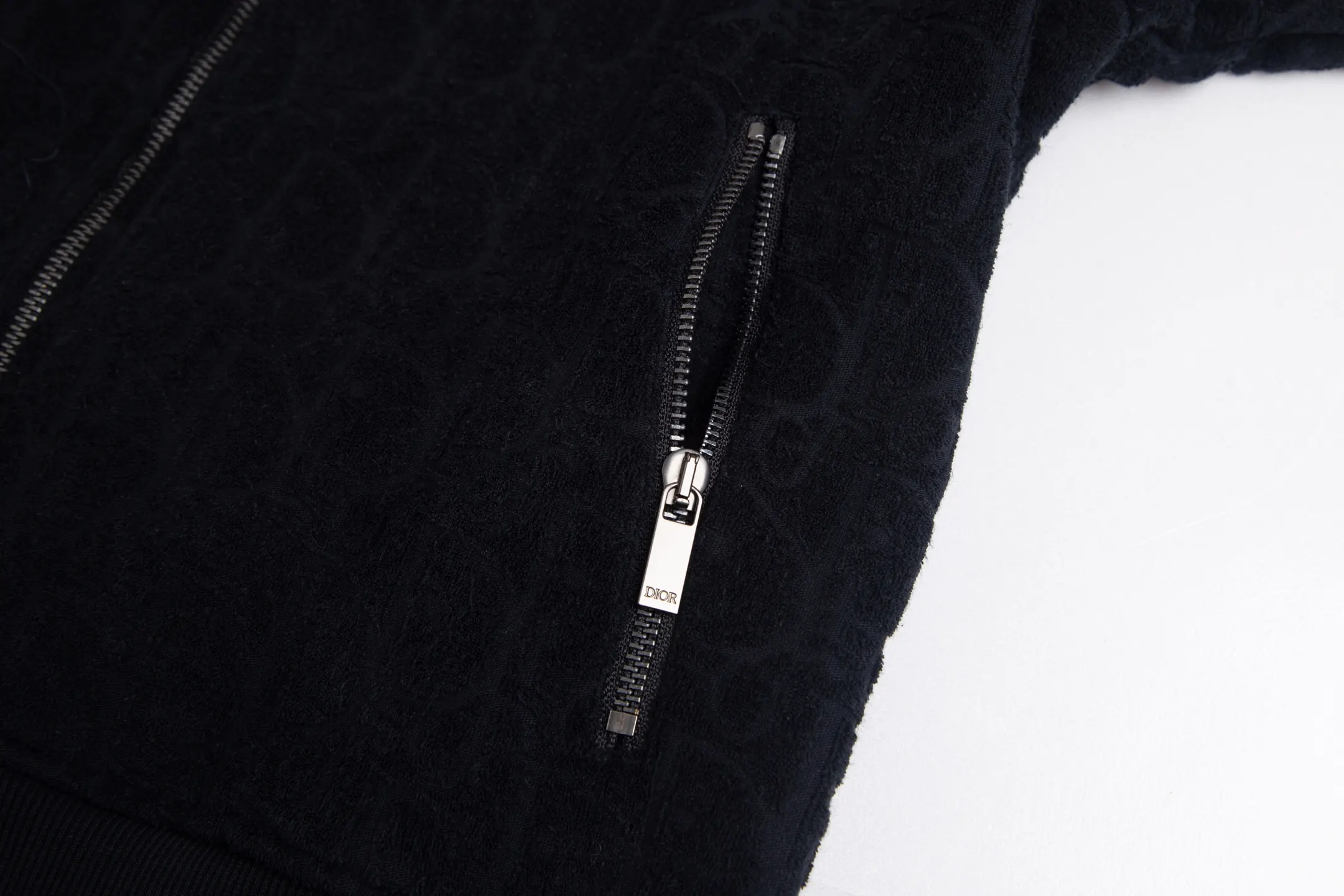Oblique Jacquard Terry Cotton Zip-Up Jacket D24516456 — view 6