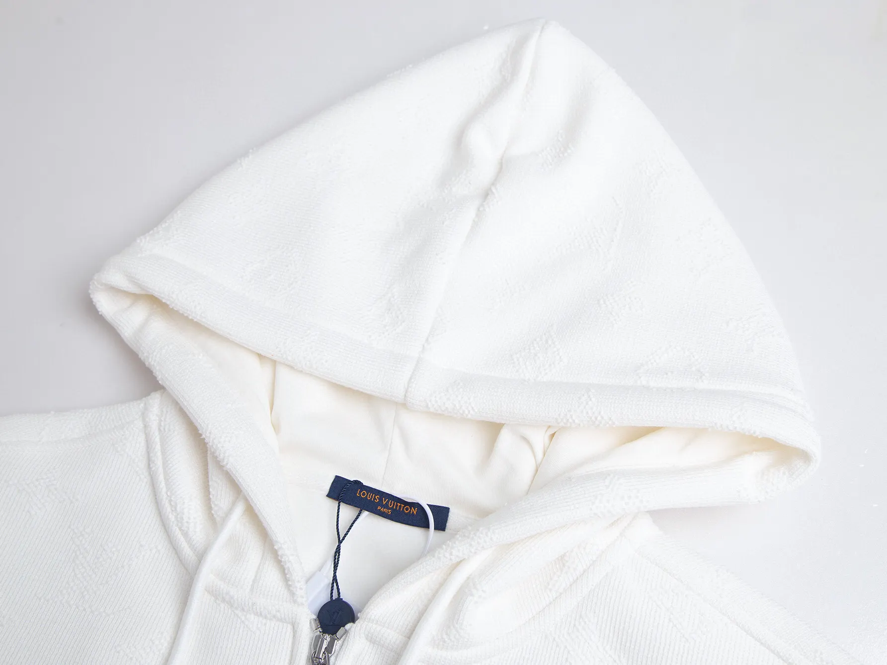 Monogram Jacquard Towel Embroidery Zip-Up Hoodie D24516419 — view 3