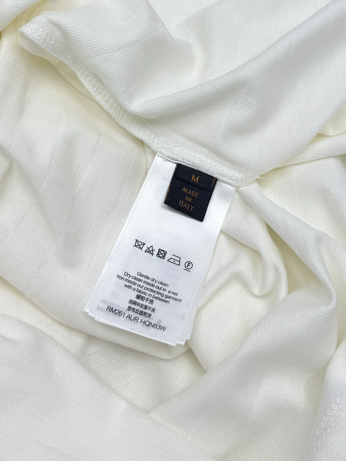 Damier Silk-Cotton Piqué Polo Shirt D24514244 — view 8