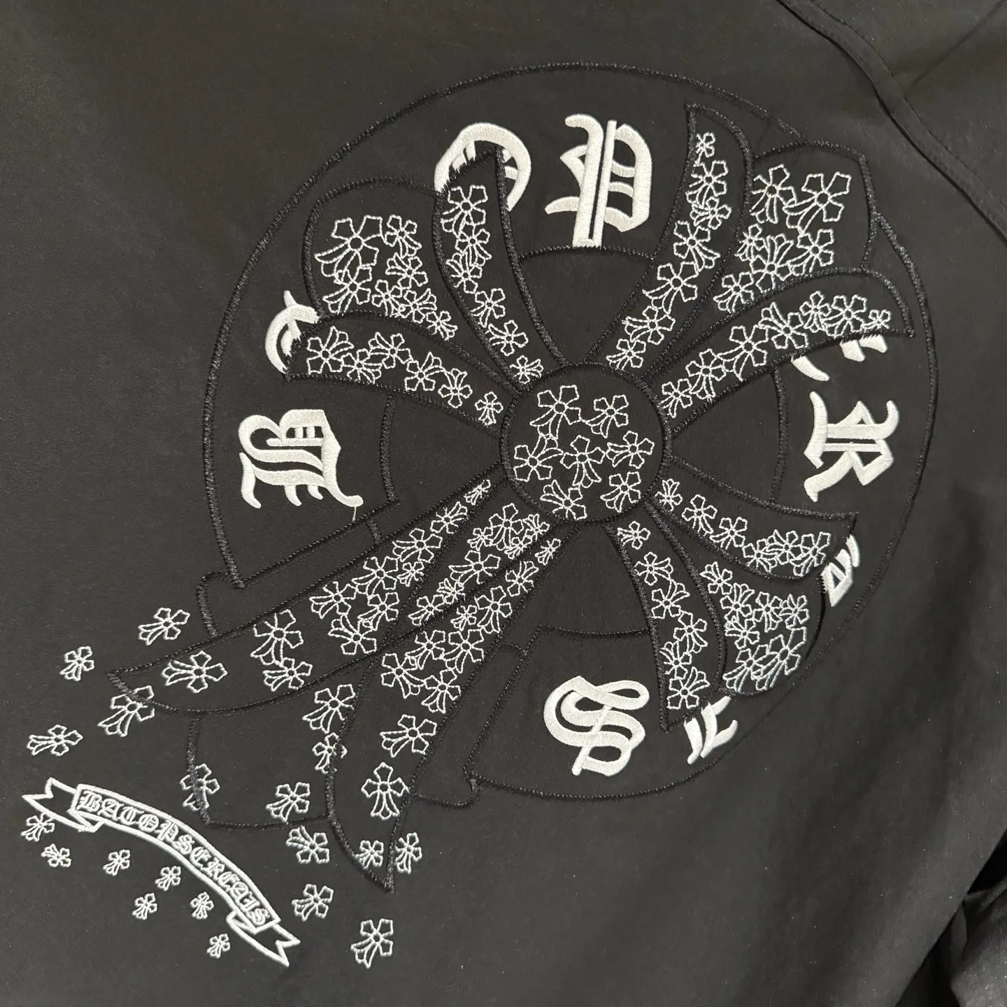 Cross Embroidered Zip-Up Shirt Jacket D24524969 — view 8