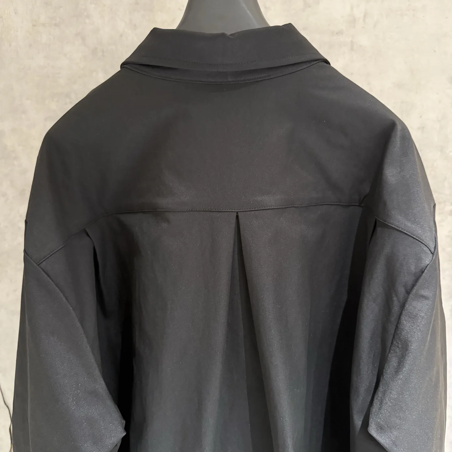 Leather Cross Patch Zip-Up Shirt Jacket D24524971 — view 4