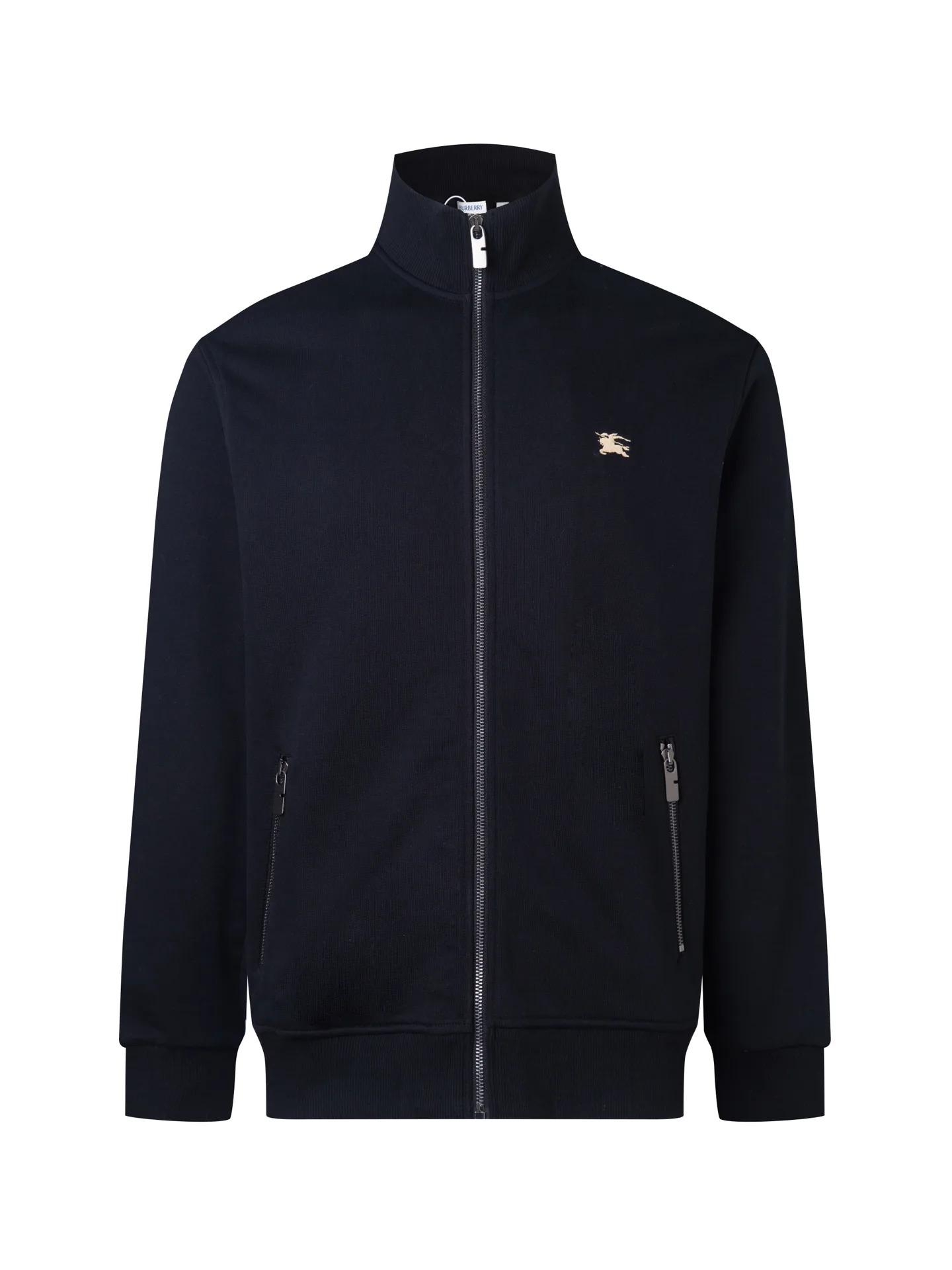 Embroidered Knight Fleece Zip-Up Jacket D24516482