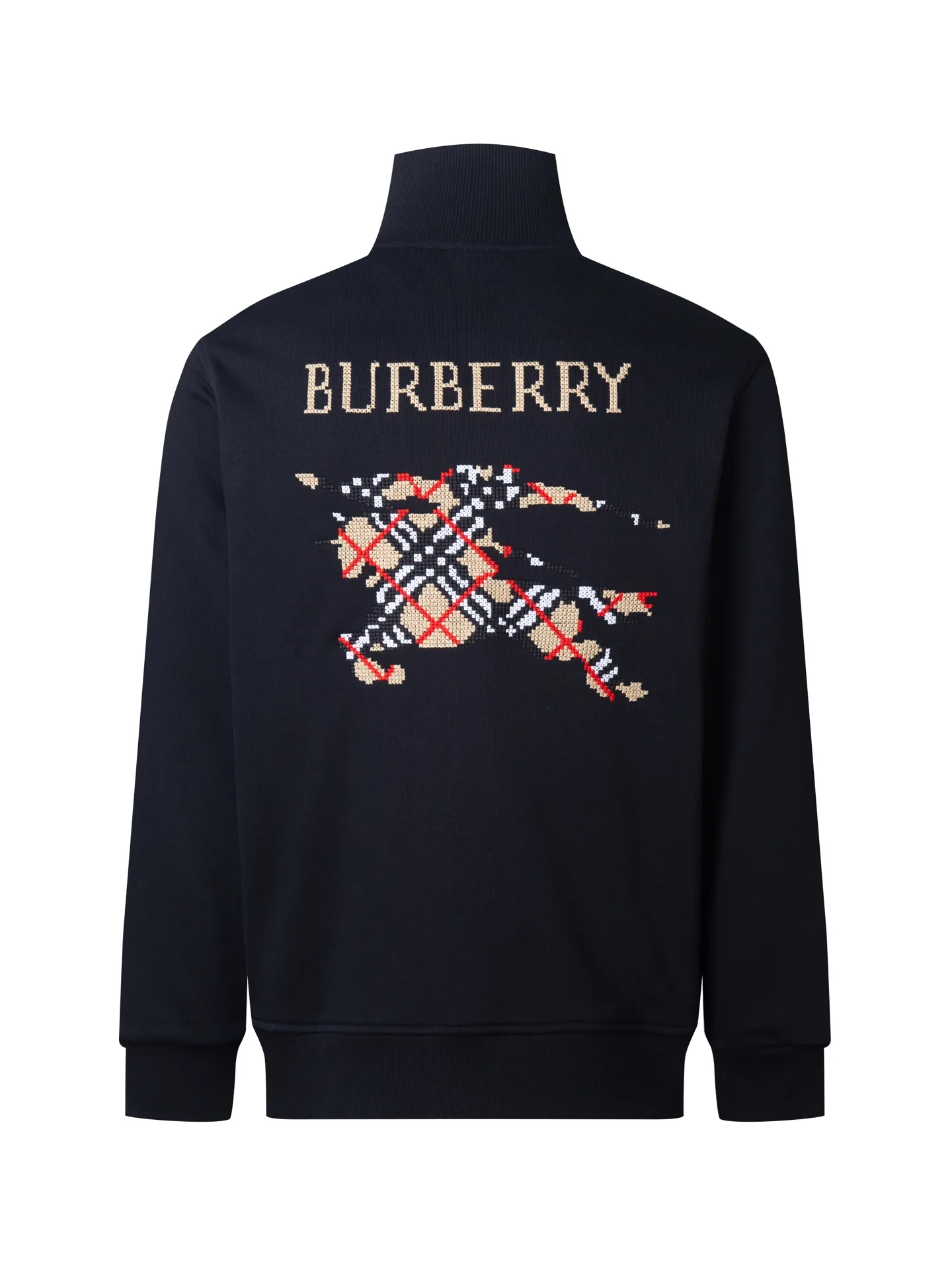 Embroidered Knight Fleece Zip-Up Jacket D24516482 — view 2