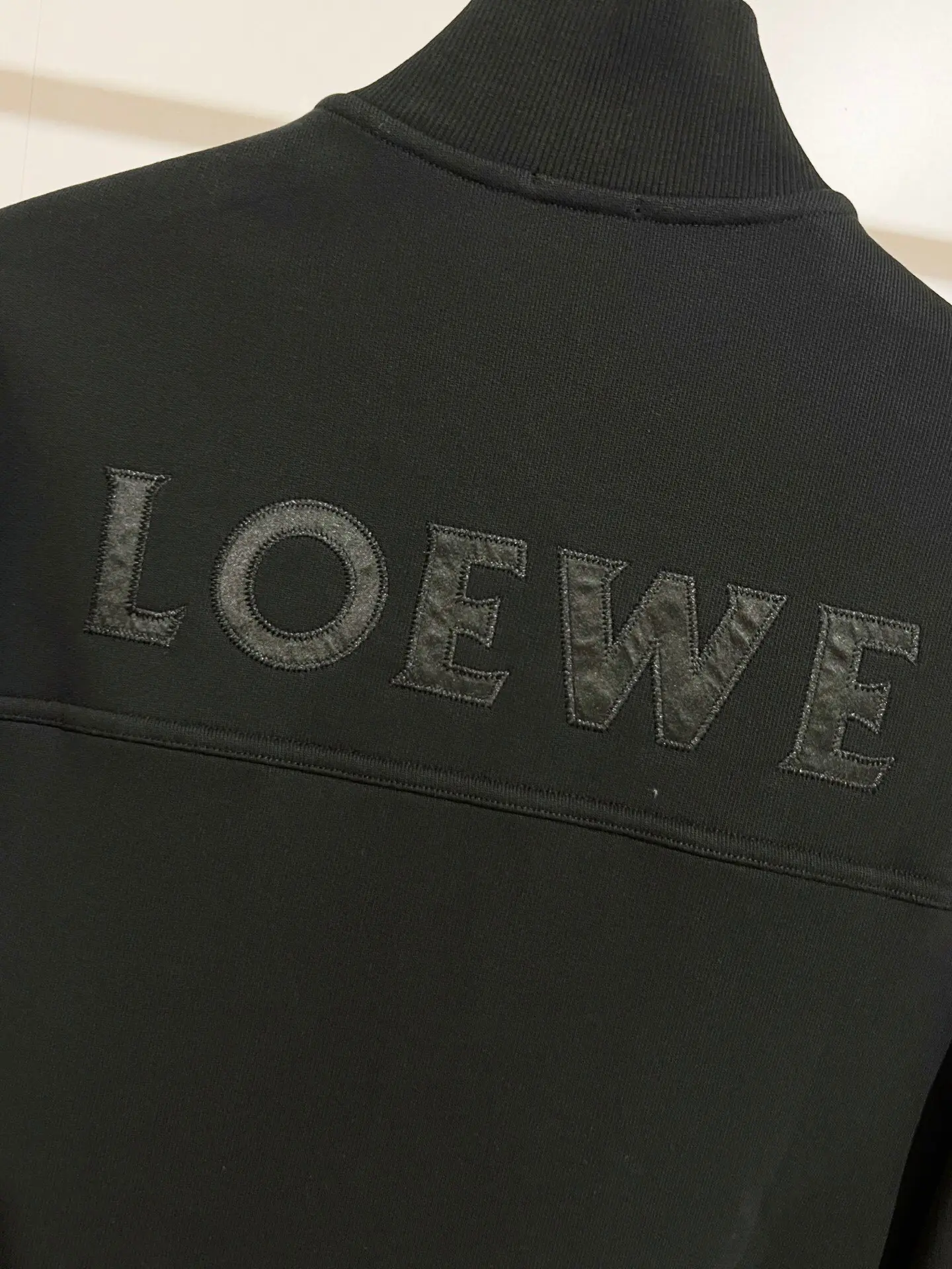 Leather-Trimmed Fleece-Back Zip-Up Jacket D24516460 — view 5